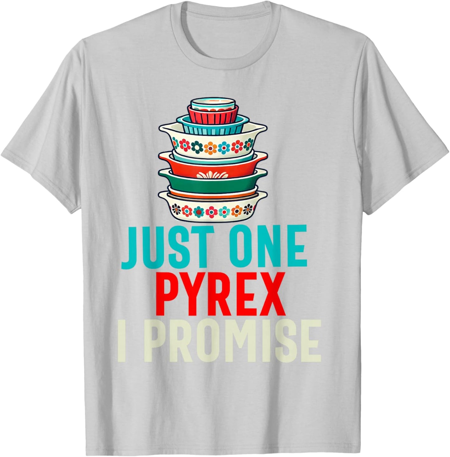 Pyrex Vintage Kitchenware Collector Pattern Kitchen Bowls T-Shirt - T-Shirt | Ash