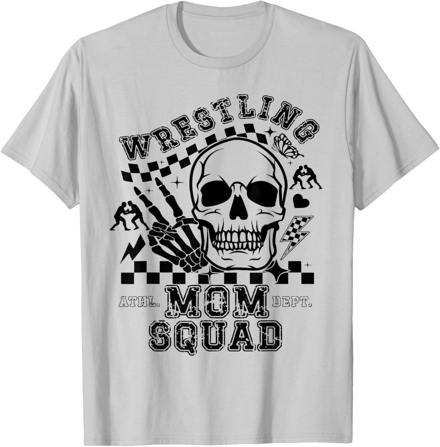 Wrestling Mom Squad T-Shirt - T-Shirt | Ash