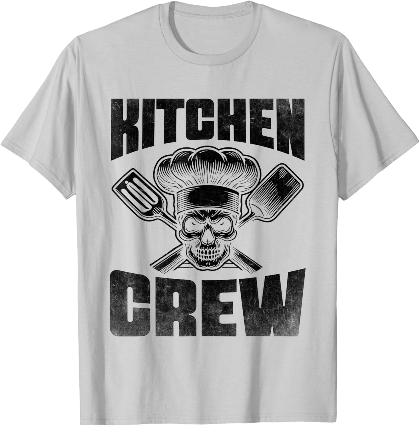 Kitchen Crew Chef Cook Cooking Food Dishes Cooks T-Shirt - T-Shirt | Ash