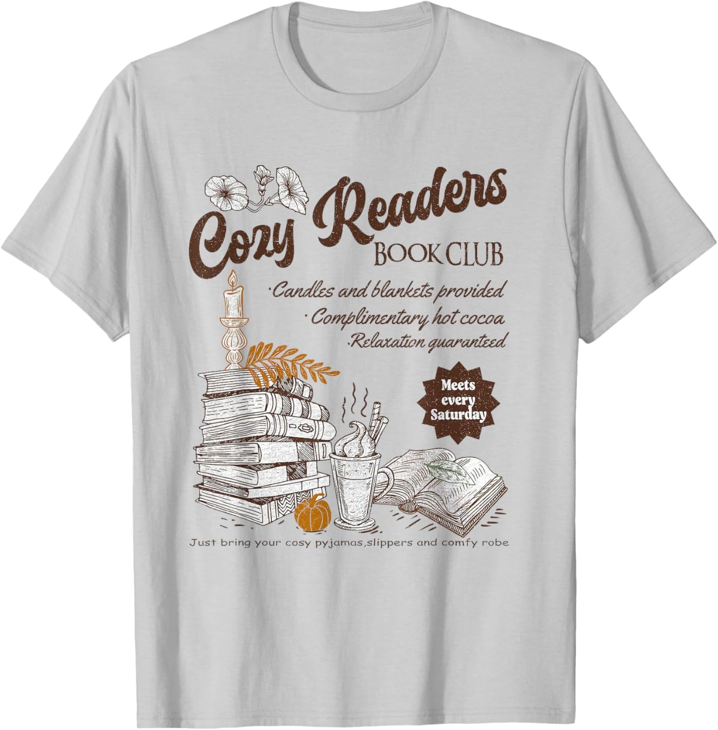 Cozy Readers Book Club Cozy Girl Book Club T-Shirt - T-Shirt | Ash