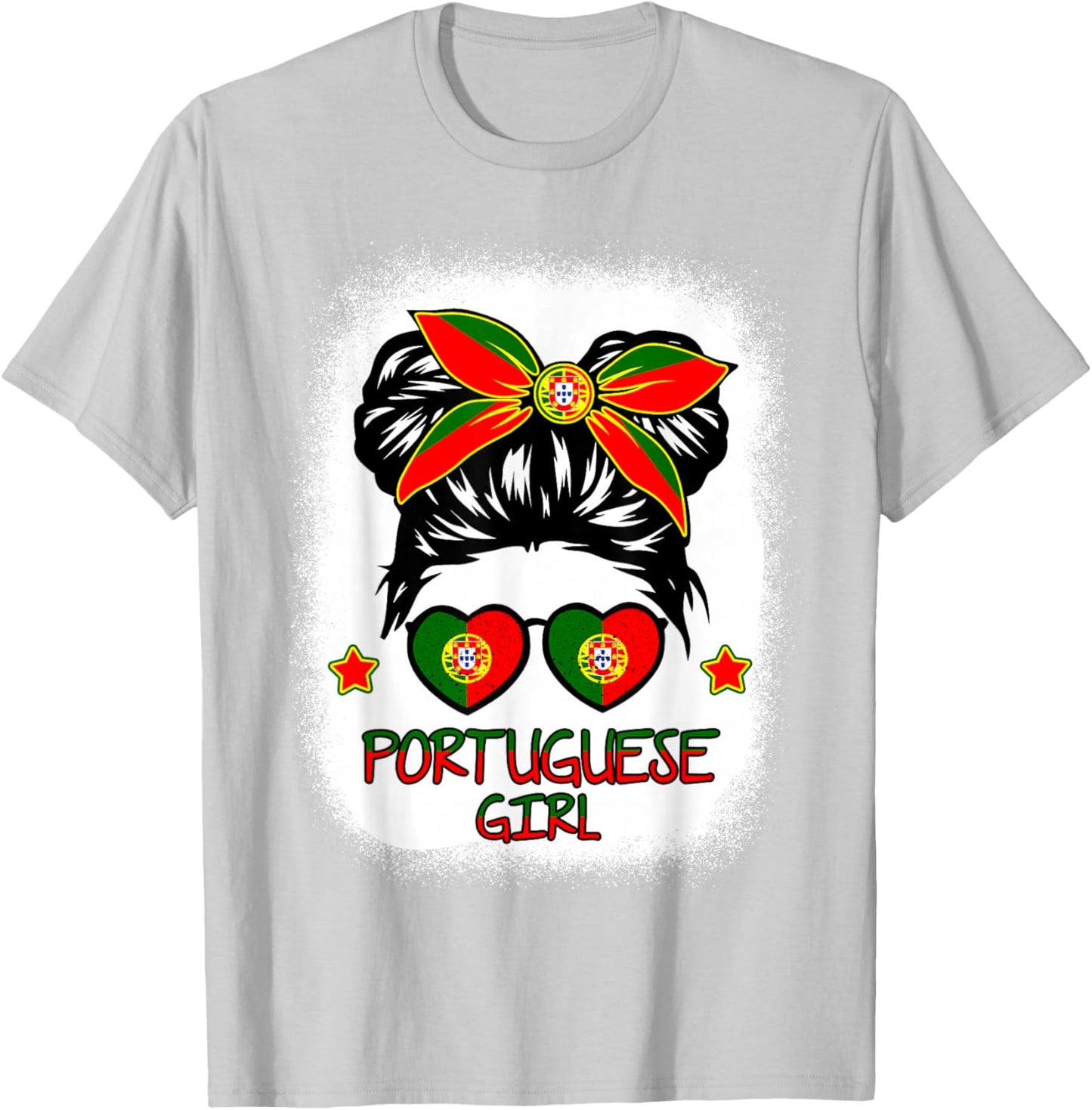 Girls Portugal Toddler Kids Women Pride Portuguese Flag T-Shirt - T-Shirt | Ash