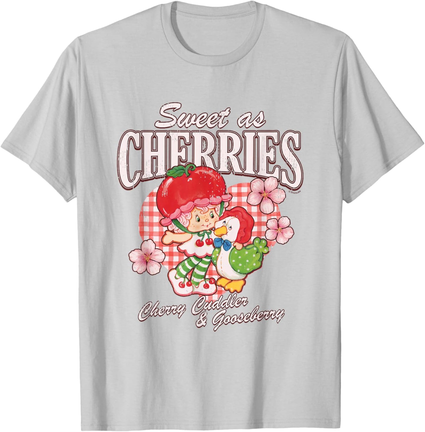 Strawberry Shortcake Sweet As Cherries Cherry & Gooseberry T-Shirt - T-Shirt | Ash
