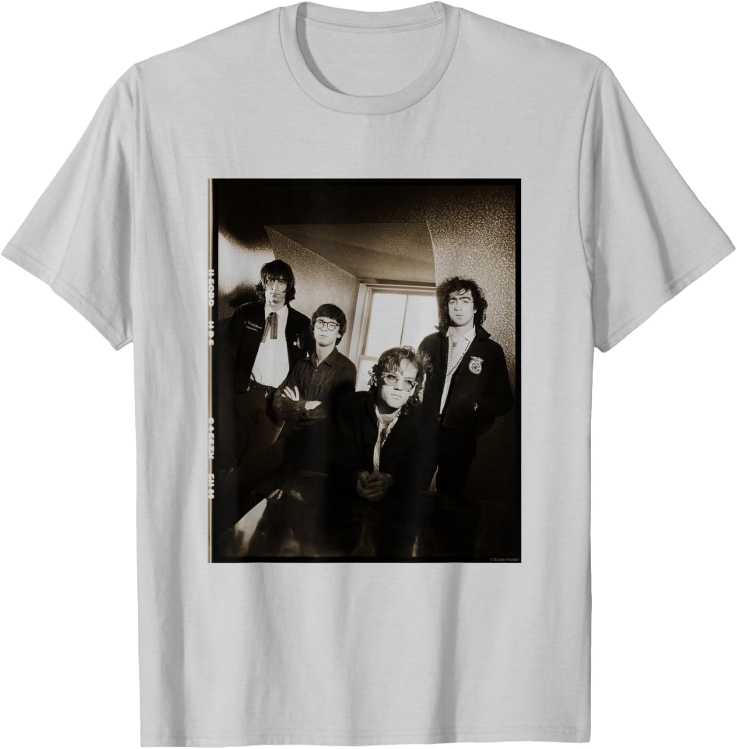 REM 1981 Band Photo By Simon Fowler T-Shirt - T-Shirt | Ash
