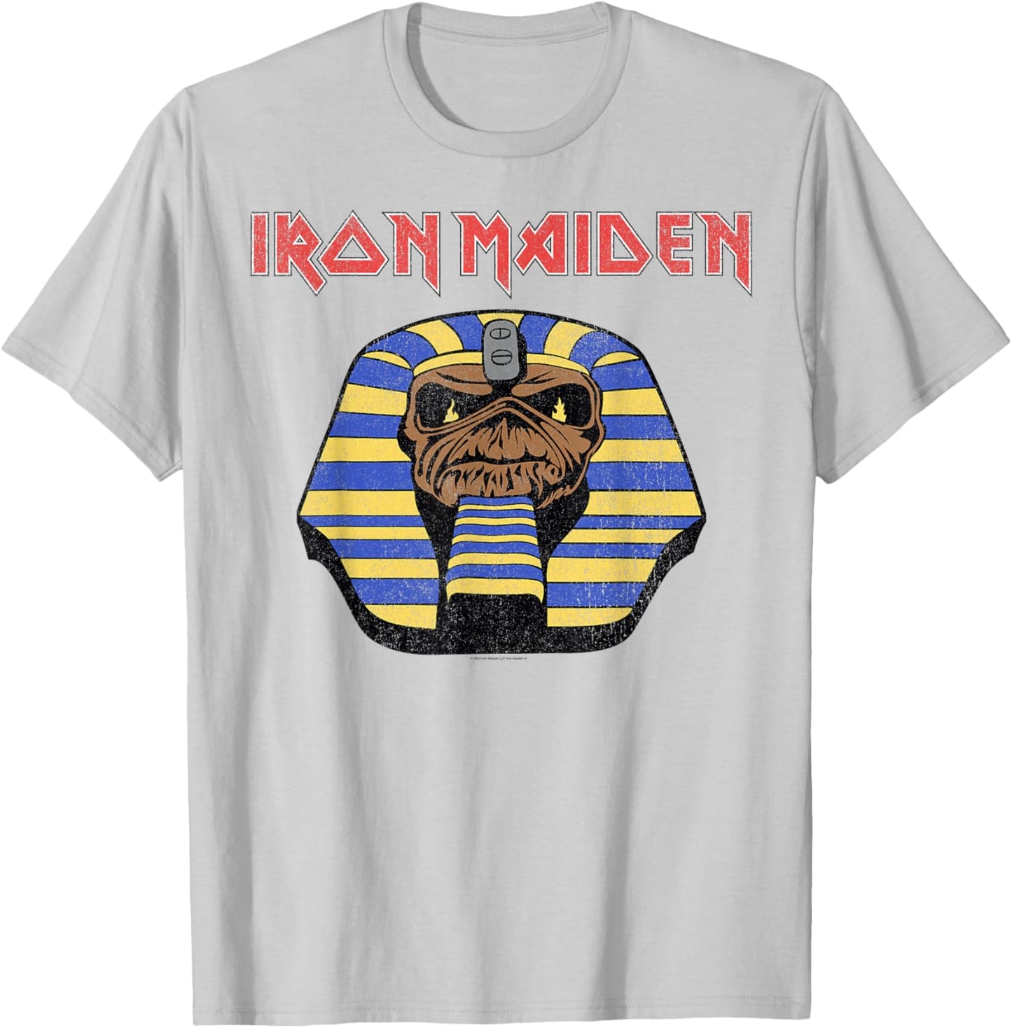 Iron Maiden - Pharaoh Graphic Head White T-Shirt - T-Shirt | Ash