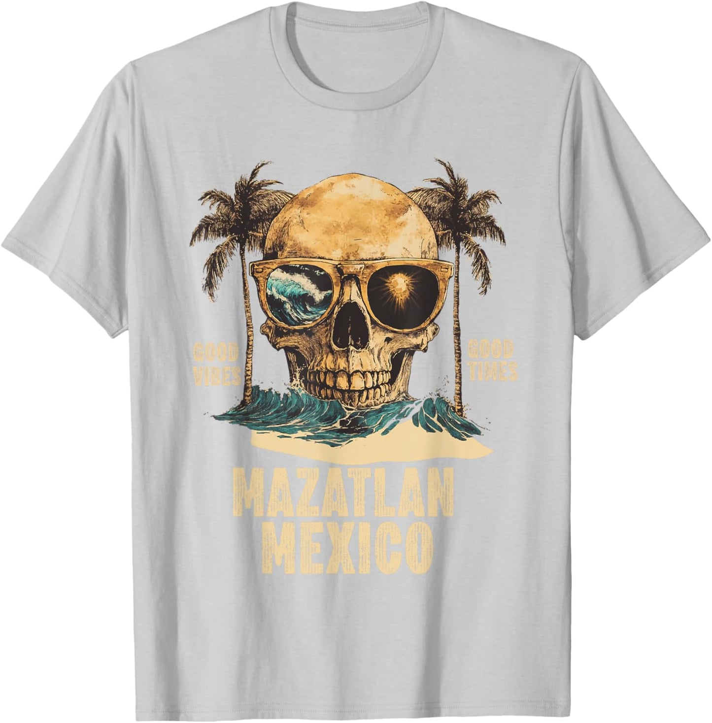Mazatlan Mexico Souvenir Mexican Vacation Men Women Reminder T-Shirt - T-Shirt | Ash