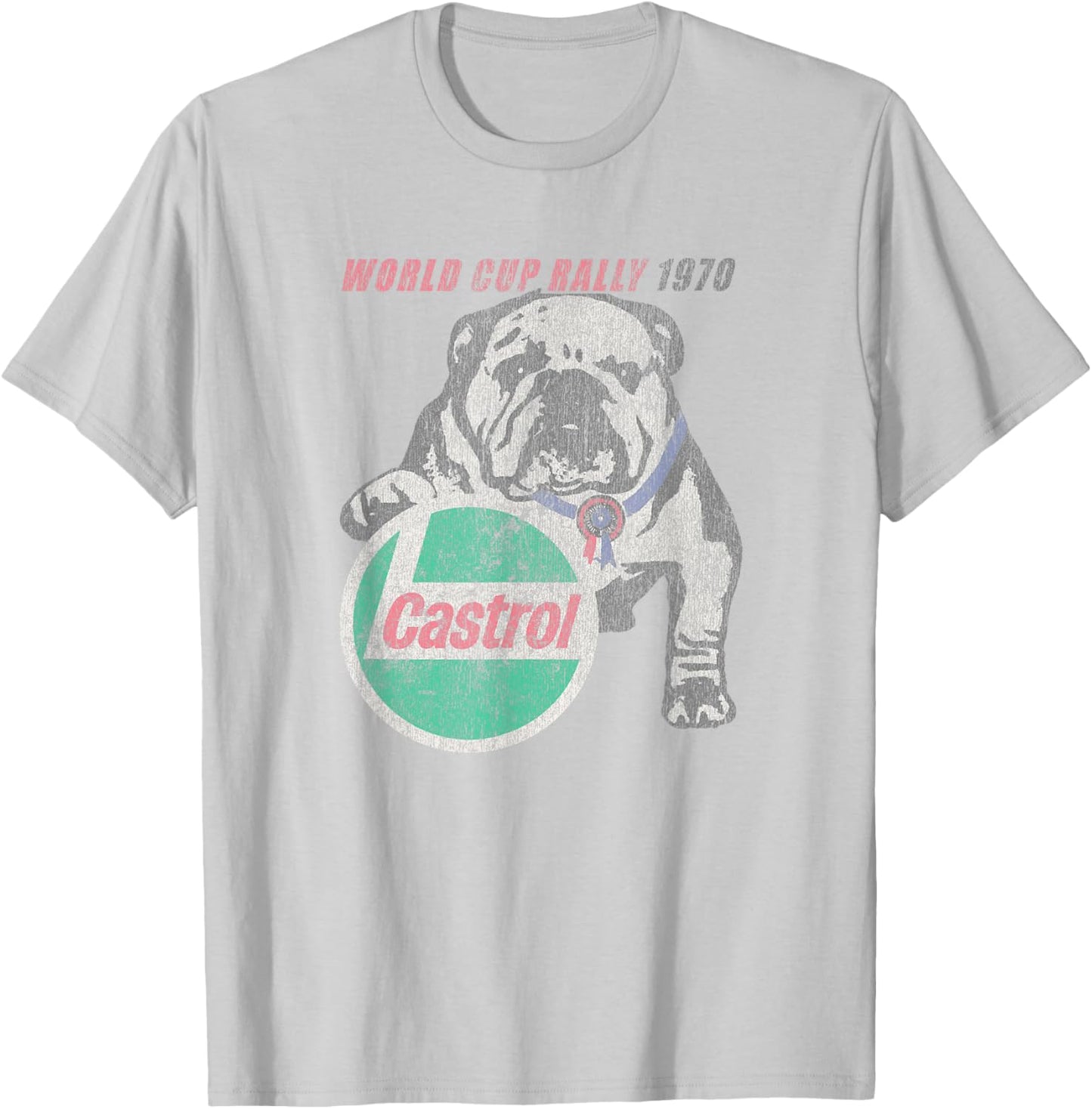 Castrol Vintage Logo - Men's Adults White Small Classic Fit Short Sleeve T-Shirt - T-Shirt | Ash