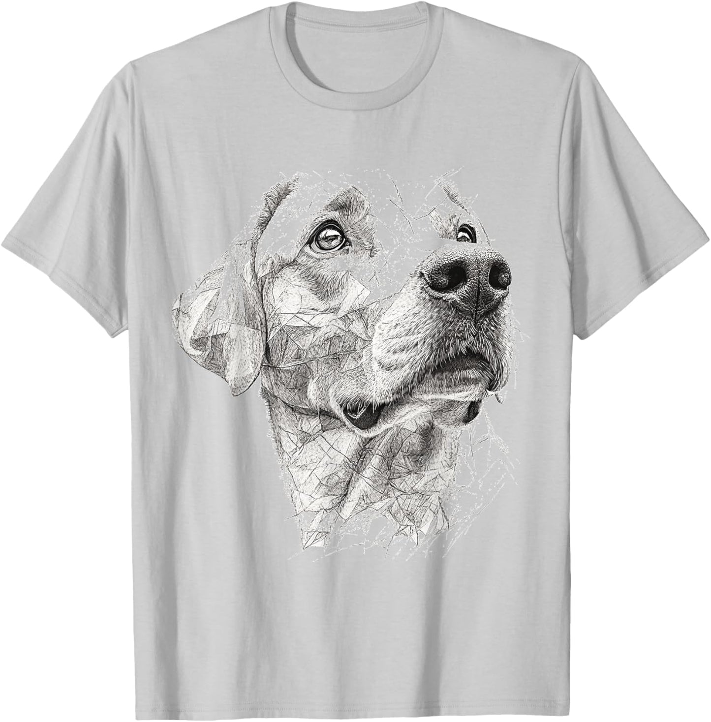 Labrador Retriever Dog Motif Pet Art Labrador Retriever T-Shirt - T-Shirt | Ash