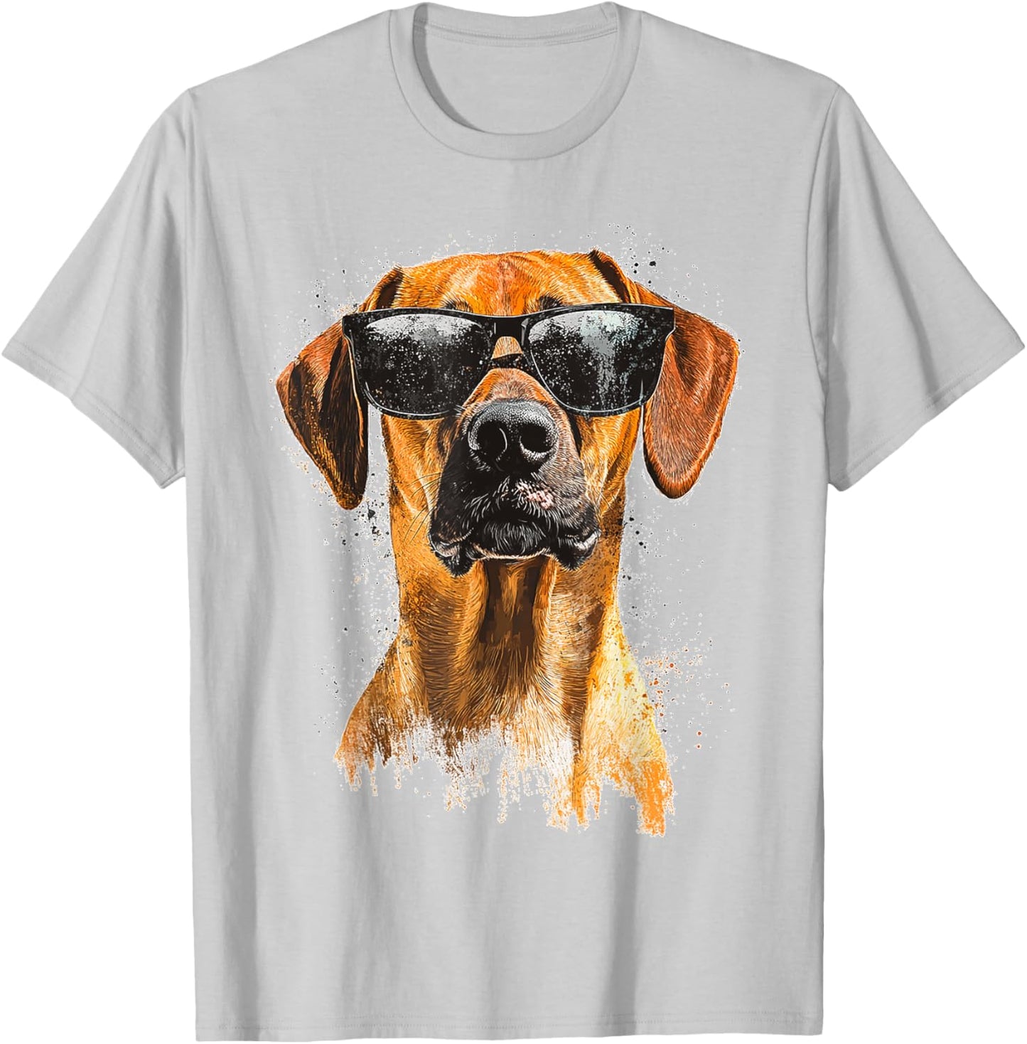 Rhodesian Ridgeback Dog Pet Sunglasses Rhodesian Ridgeback T-Shirt - T-Shirt | Ash