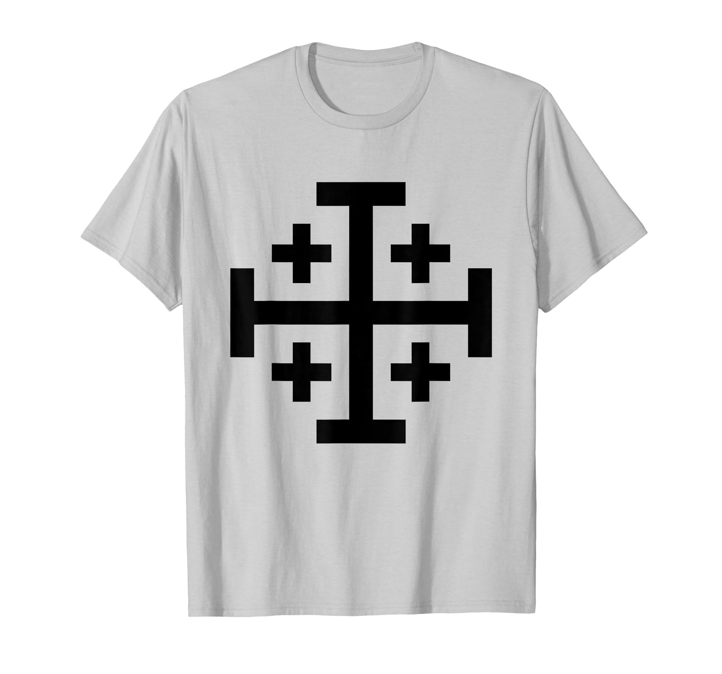 Jerusalem Cross Catholic Christian The Crusades History Cool T-Shirt