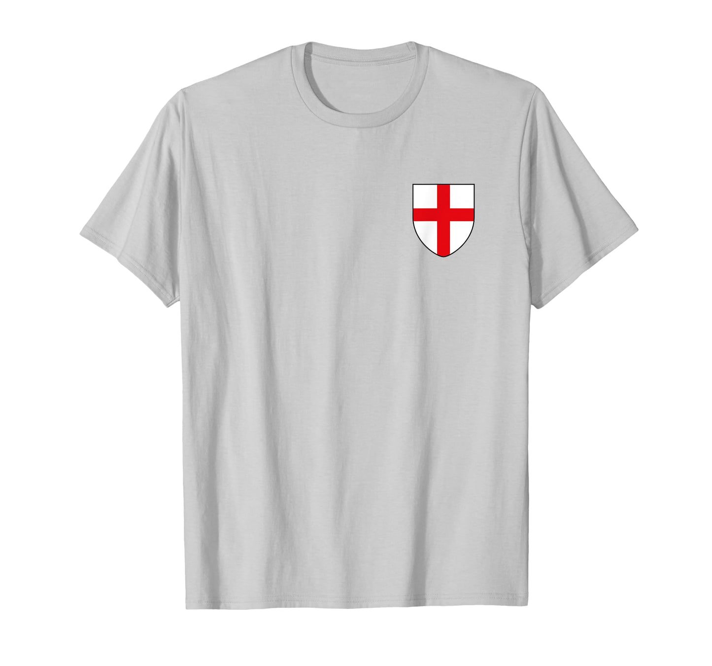 Black Design St George's Cross English Flag T-Shirt