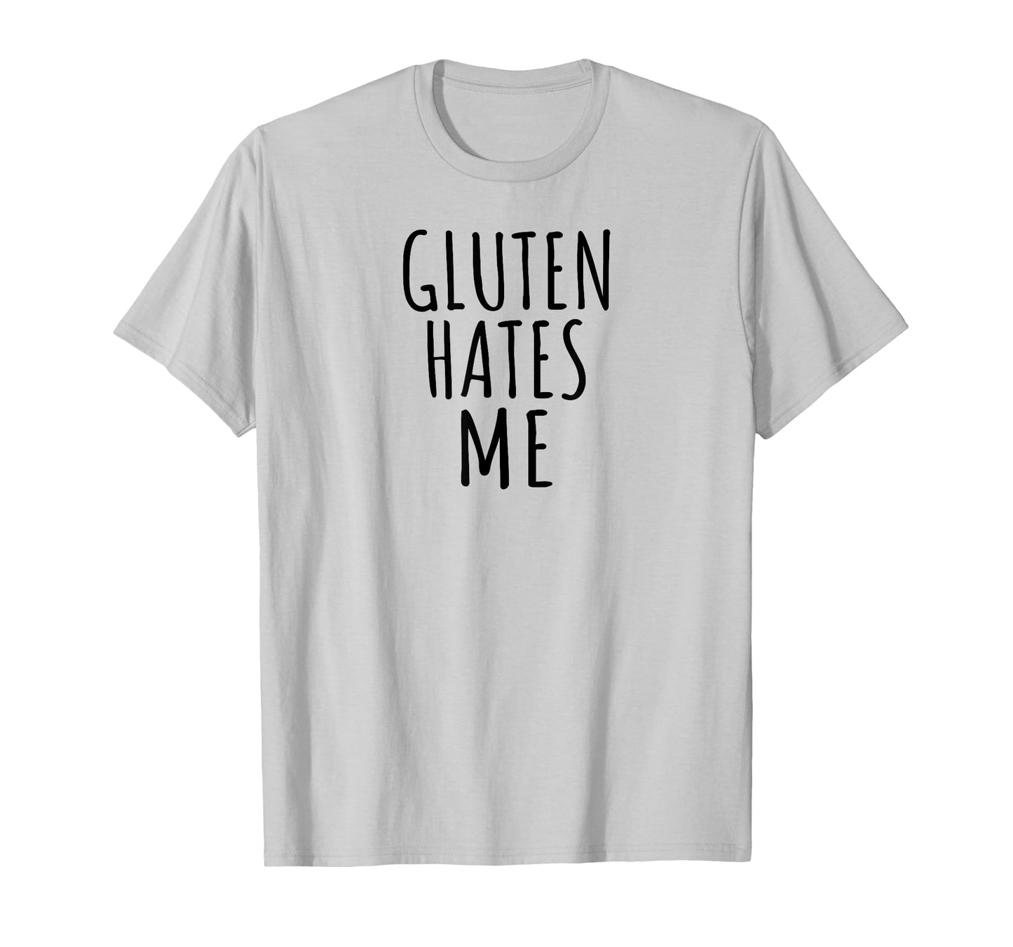 Minimalist Intolerance Funny Frustration Gluten Hates Me T-Shirt
