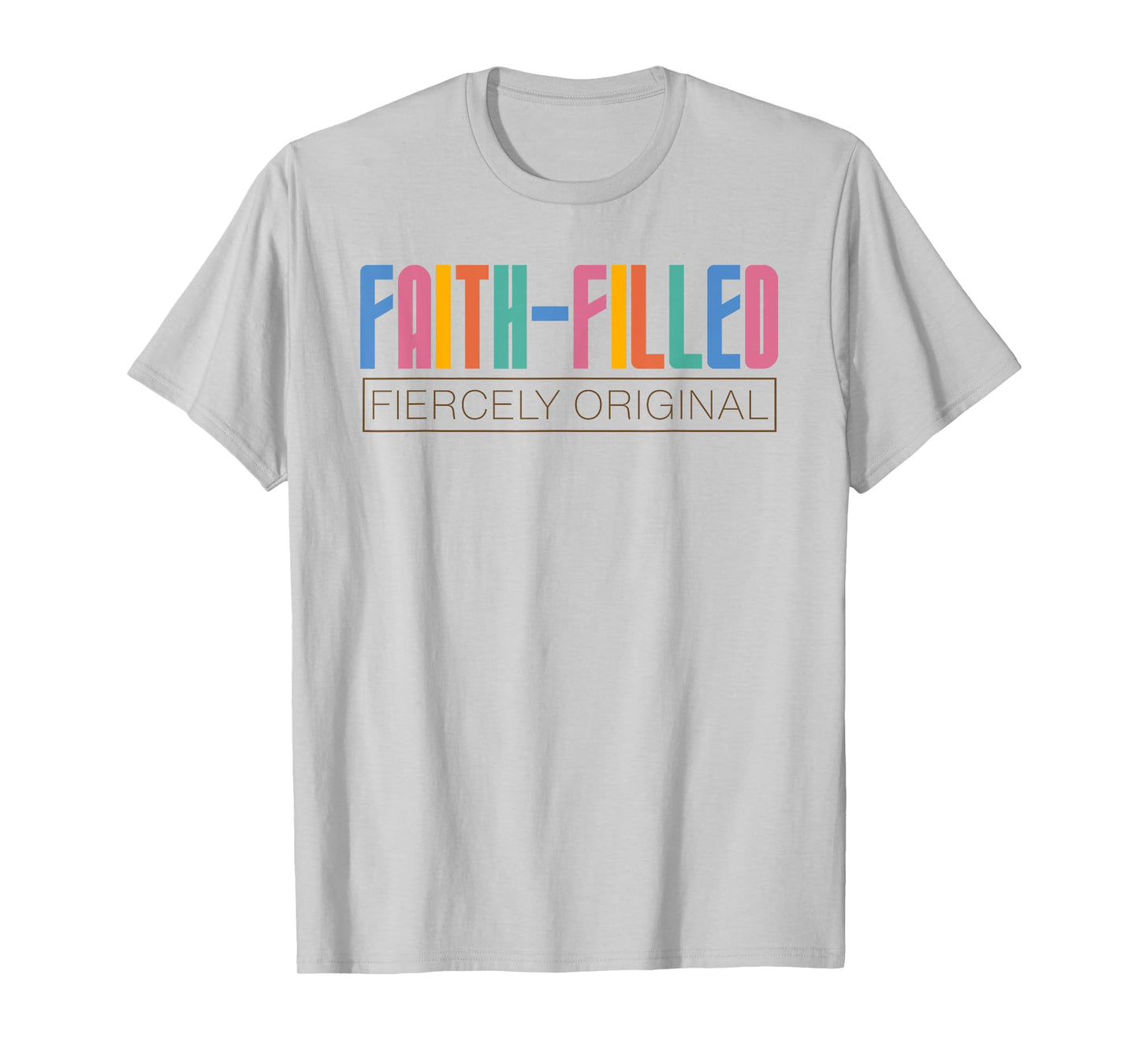 Faith Filled Fiercely Original Christian Neurodivergent Lt T-Shirt