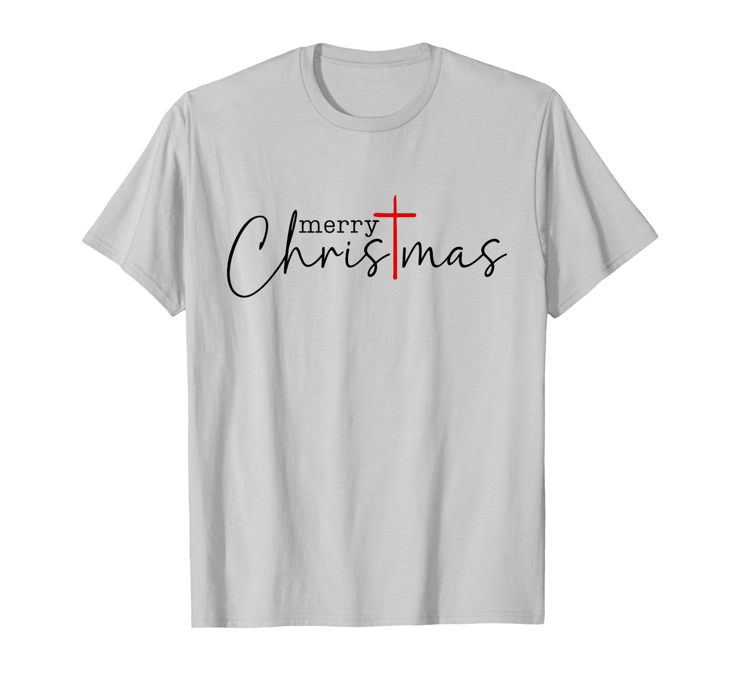 Merry Christmas Cross Christ Xmas Mens Womens Costume T-Shirt