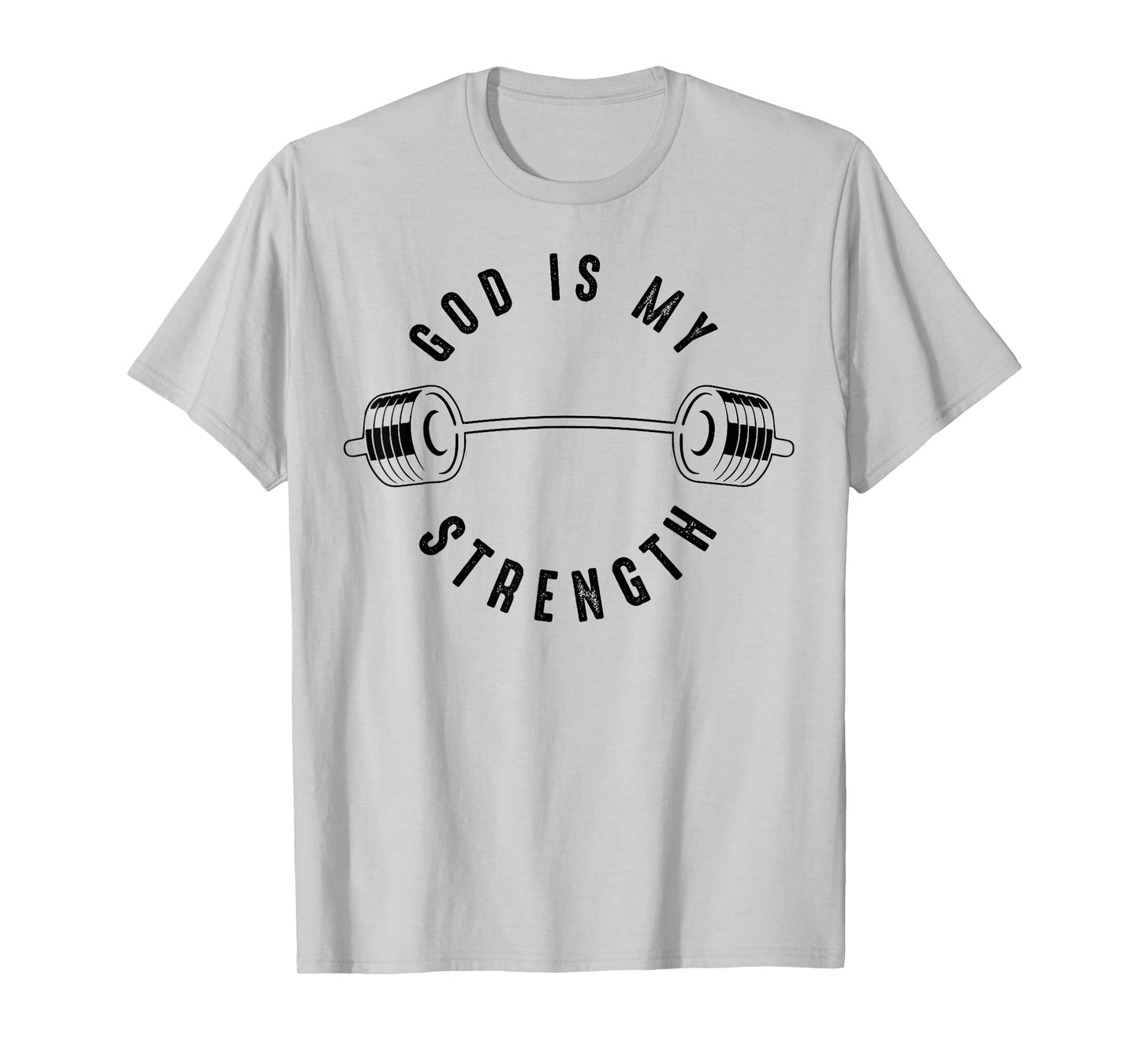 God Is My Strength Shirt | Cute God Is Rock Funny Gym Gift T-Shirt