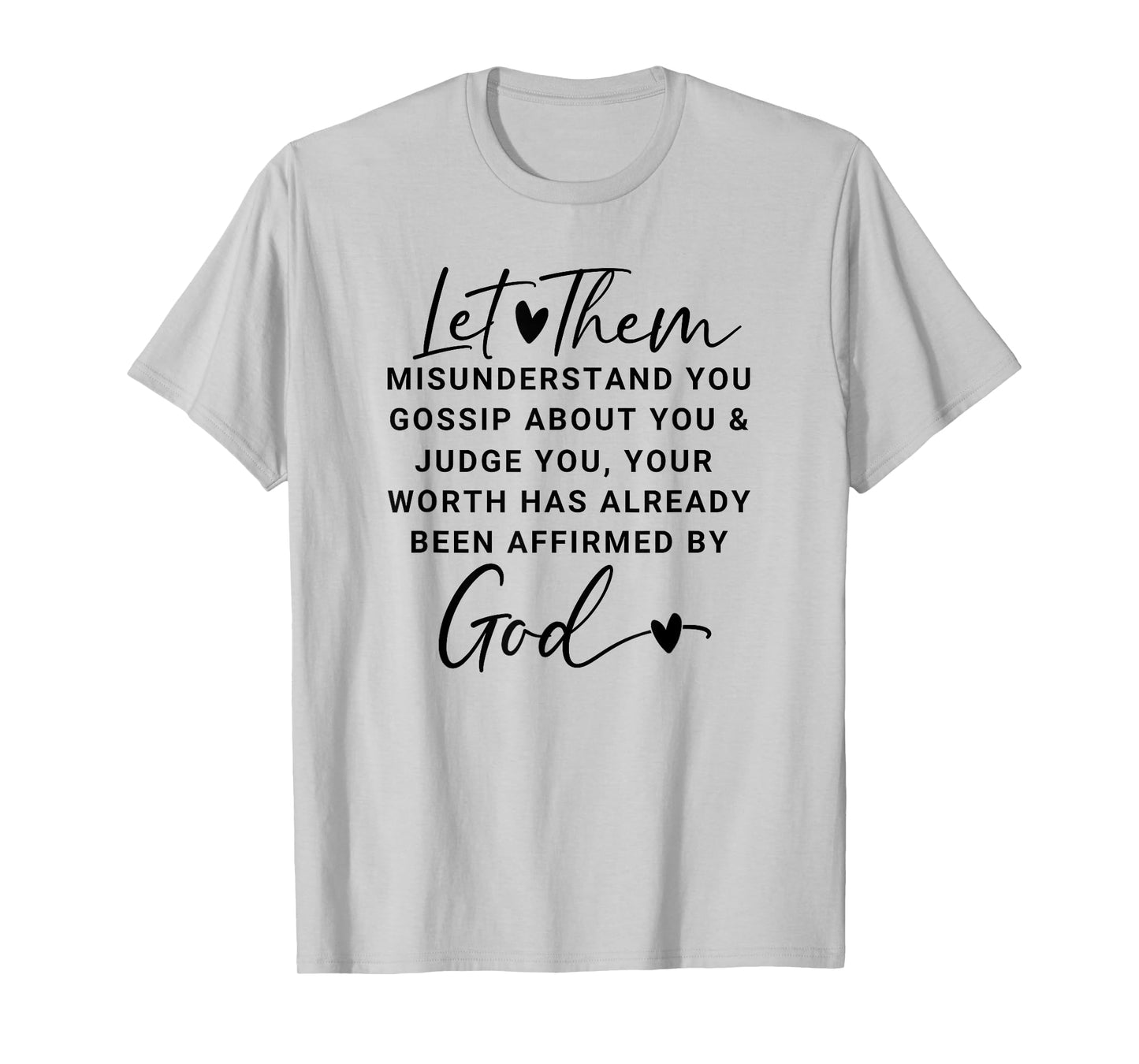 Let Them T-Shirt for Women Graphic Christian Shirts Tops T-Shirt
