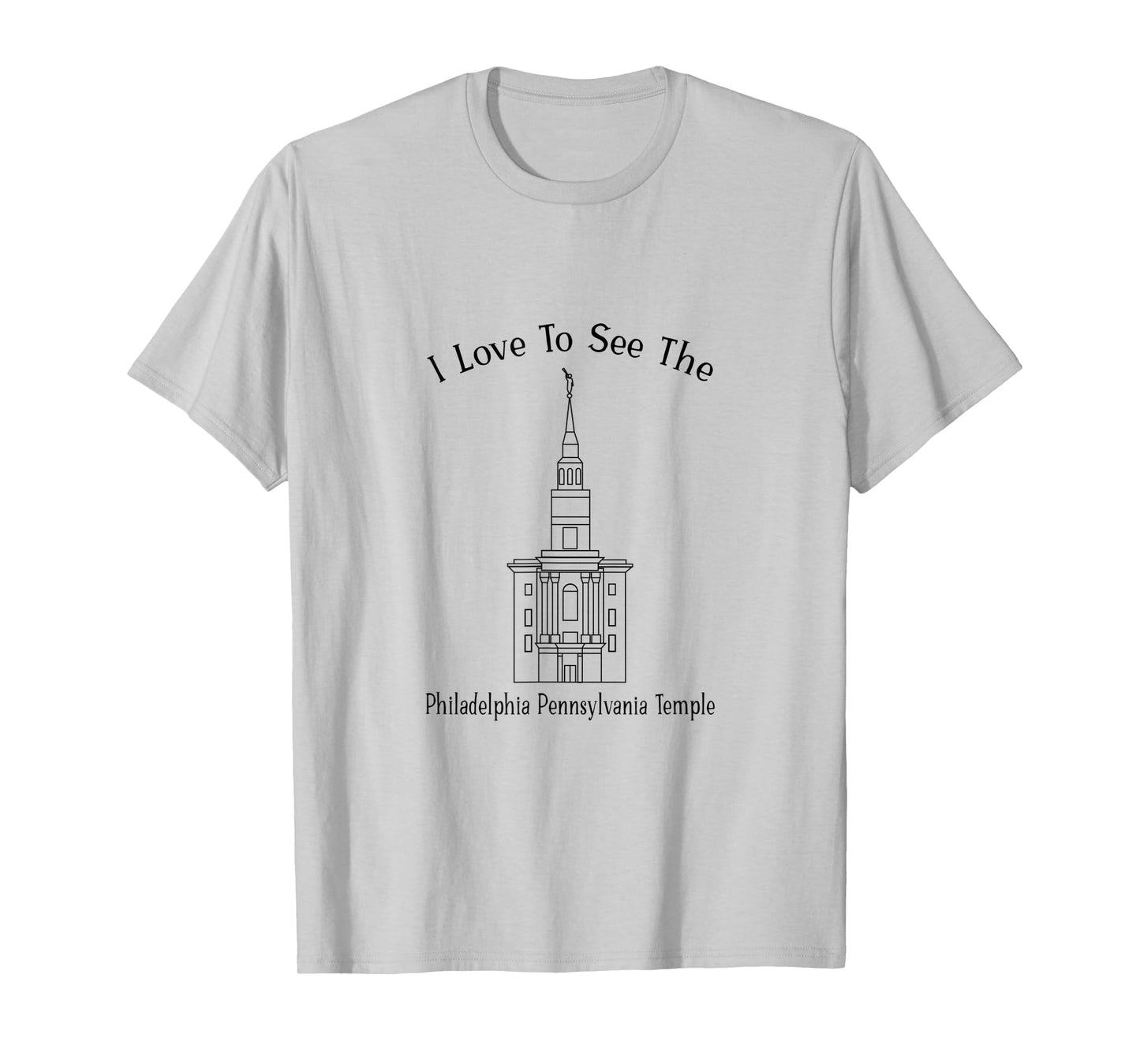 Philadelphia PA Temple, I love to see my temple, happy T-Shirt