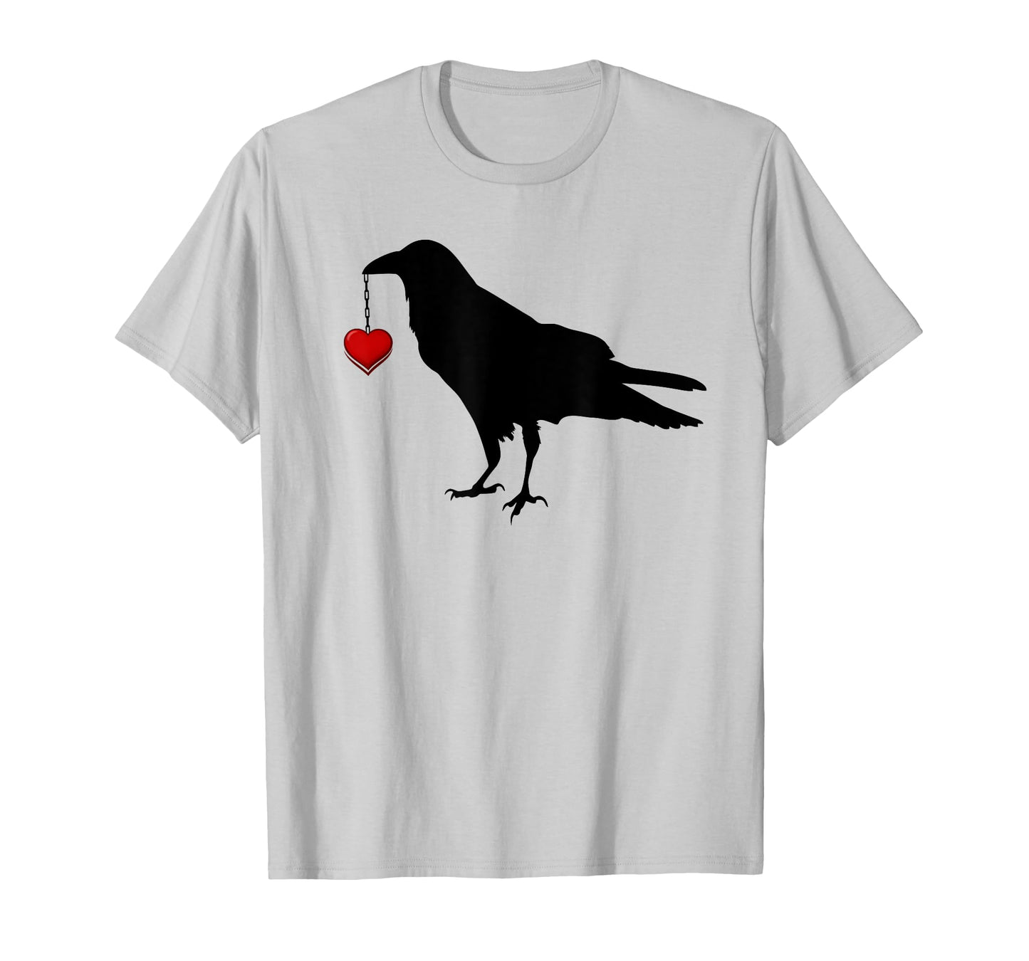 Blackbird with Heart Crow T-Shirt