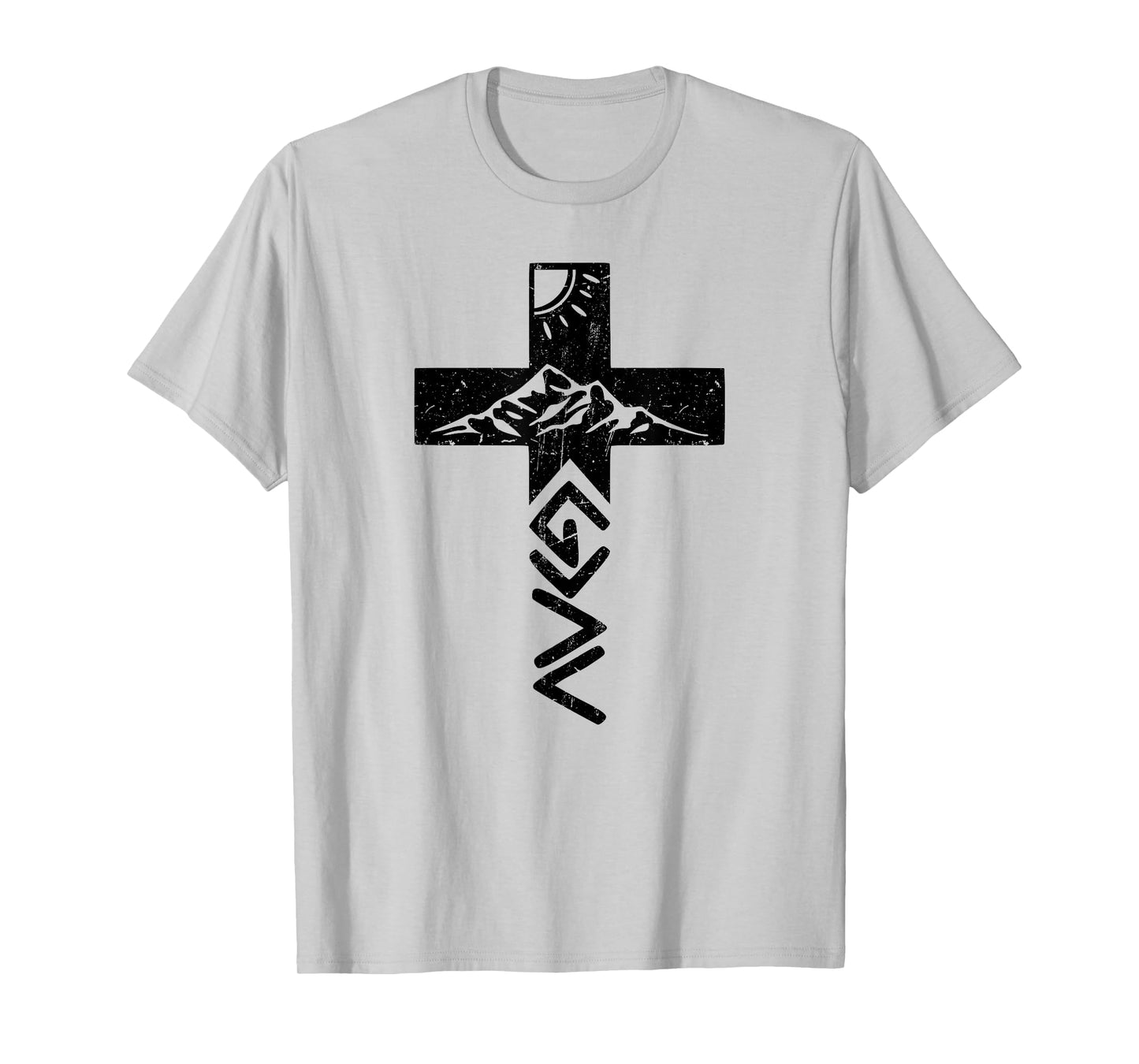 God Greater Than The Highs And Lows Cross for Christians T-Shirt