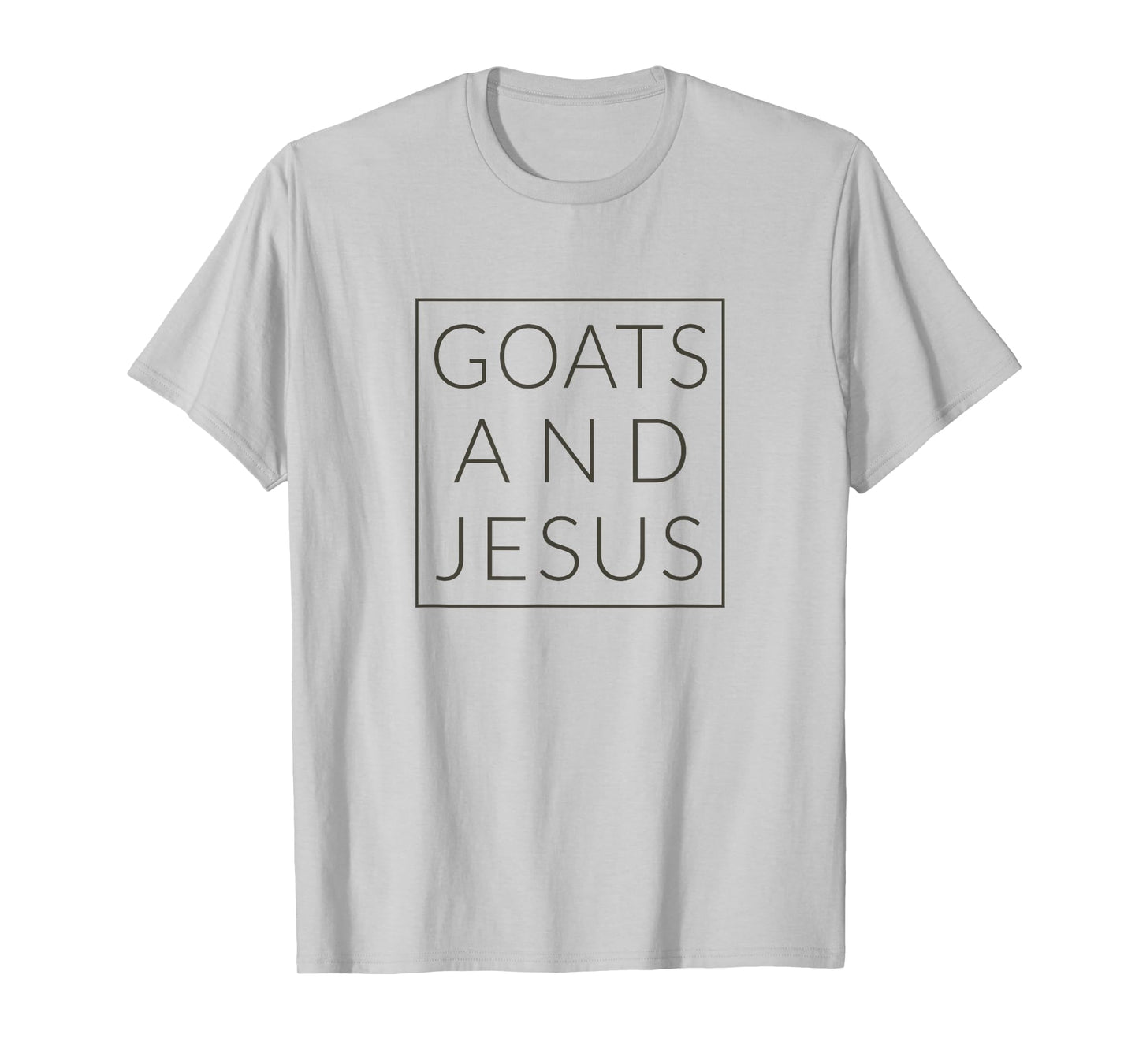 Goats and Jesus, Christian Minimal Fun Animal TShirt