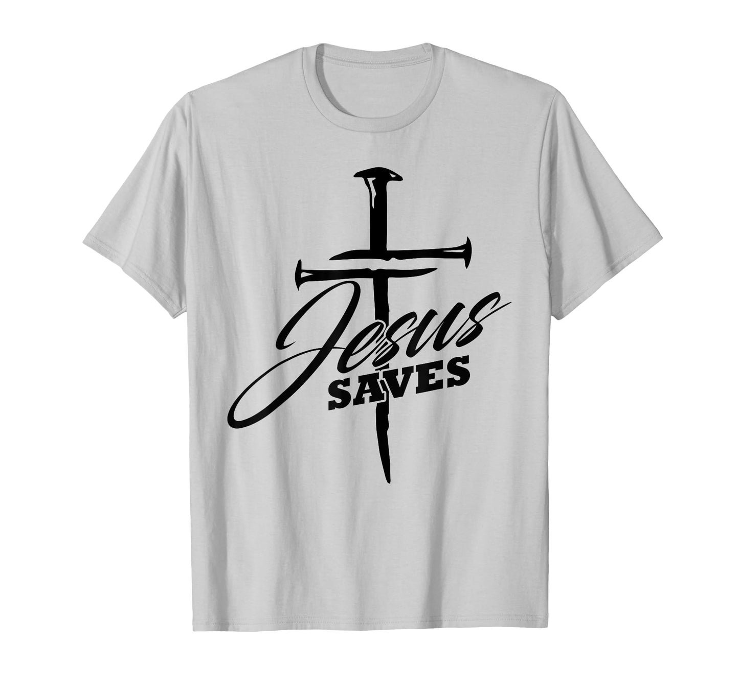 Jesus Saves Christian Cross God Faith Minimal Bible Pray T-Shirt