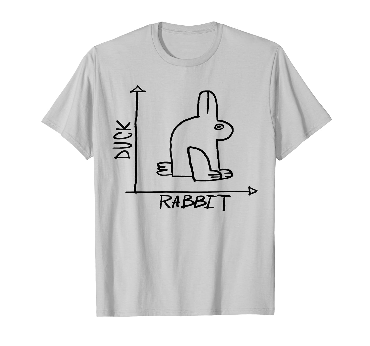 Duck Rabbit Funny Science Nerd Physics Math Geek Funny Sayin T-Shirt