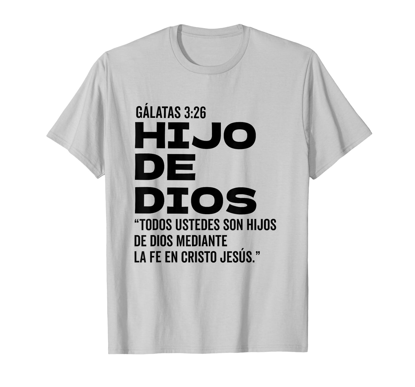 Camiseta cristiana en espanol Versiculo Spanish Christians T-Shirt