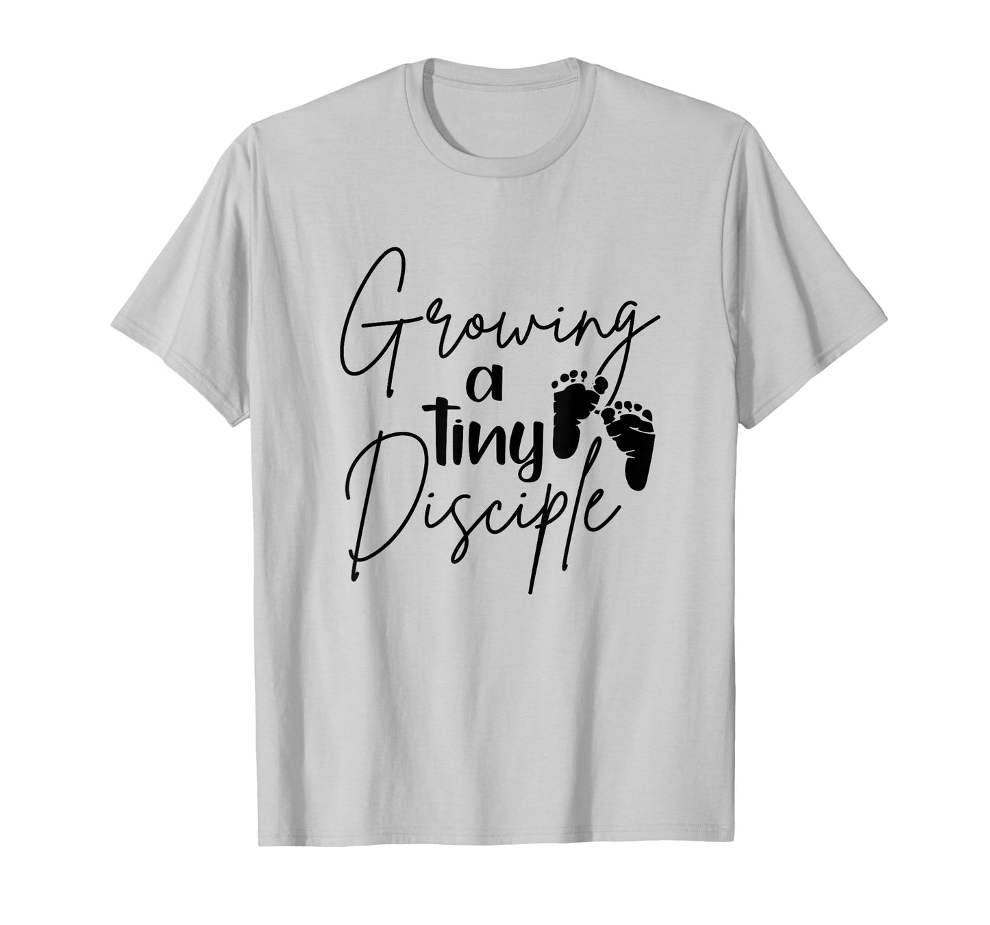 Growing A Tiny Disciple Christian Mom Pregnancy Announcement T-Shirt
