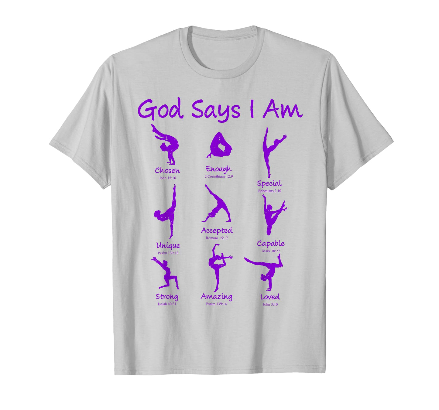 Christian God Says I Am Gymnastics Cute Teen Girl Toddler T-Shirt