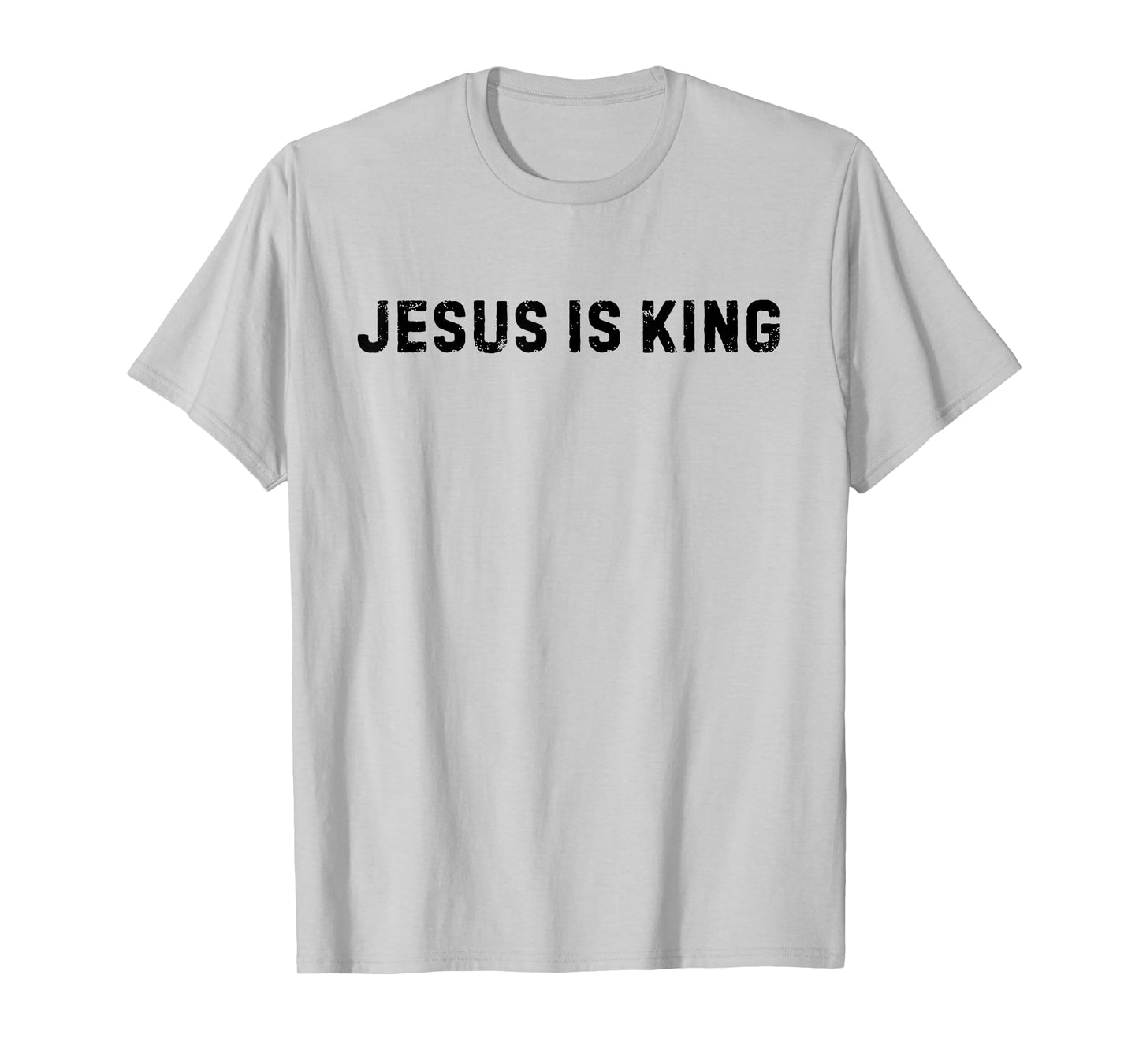 Jesus is King Christ Jesus Cross Religious Faith John 8:12 T-Shirt