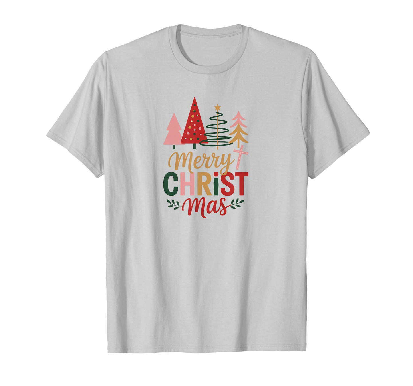 Merry Christmas Tree Christian Holiday T-Shirt