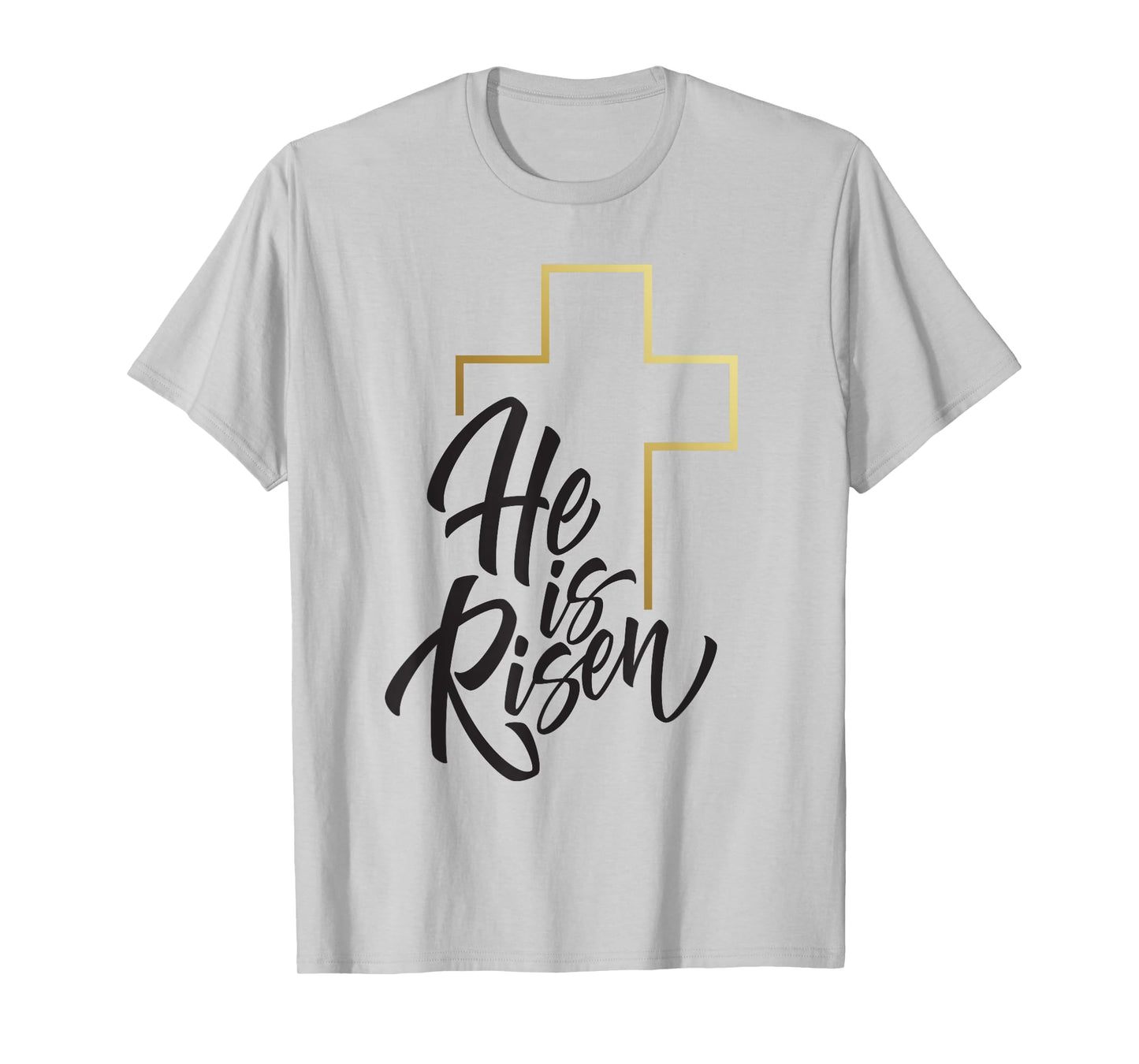 Happy Easter Shirt He Is Risen Jesus Cross Scripture Matthew T-Shirt