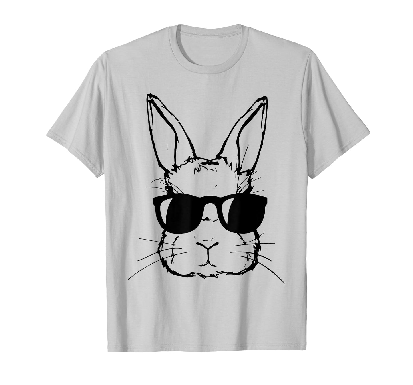 Cute Bunny Rabbit Face Tie Dye Glasses Girl Happy Easter Day T-Shirt