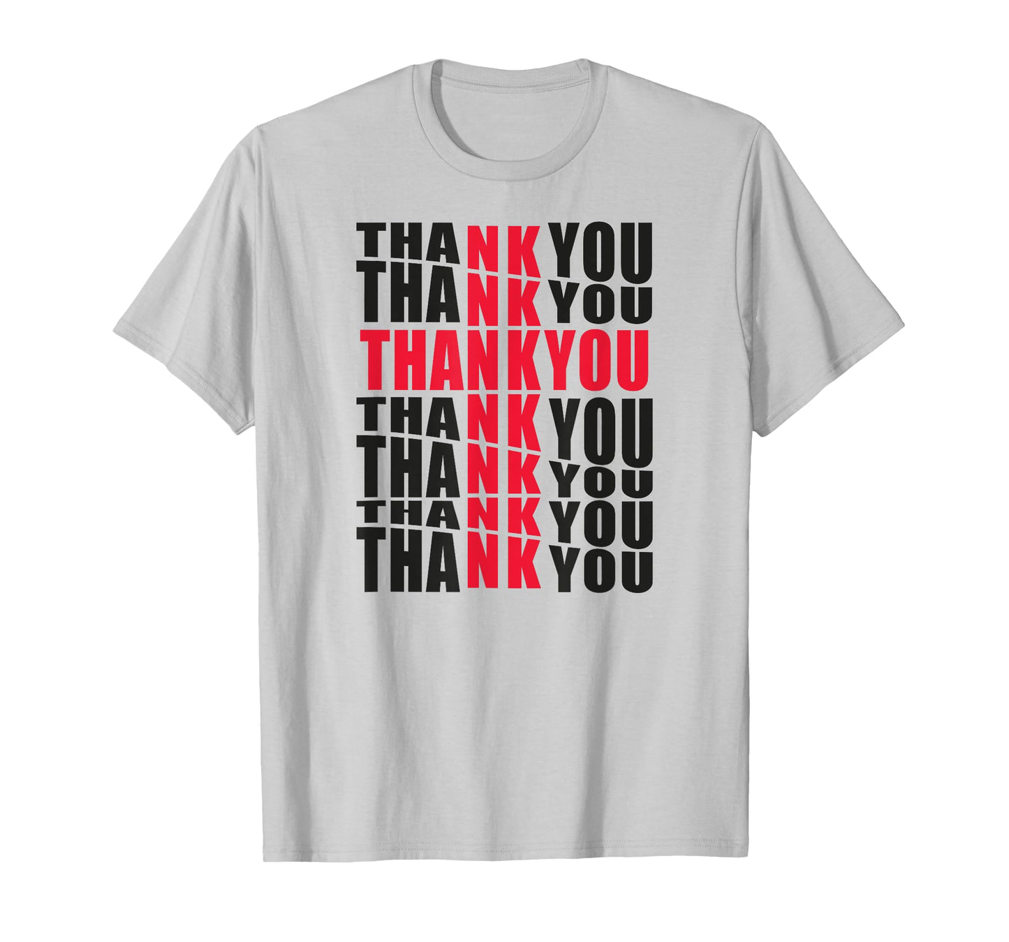 Luminositees Christian Thank You Cross T-Shirt - Women's Unisex Adults Grey Small Classic Fit Crew Neck Short Sleeve Graphic Tee