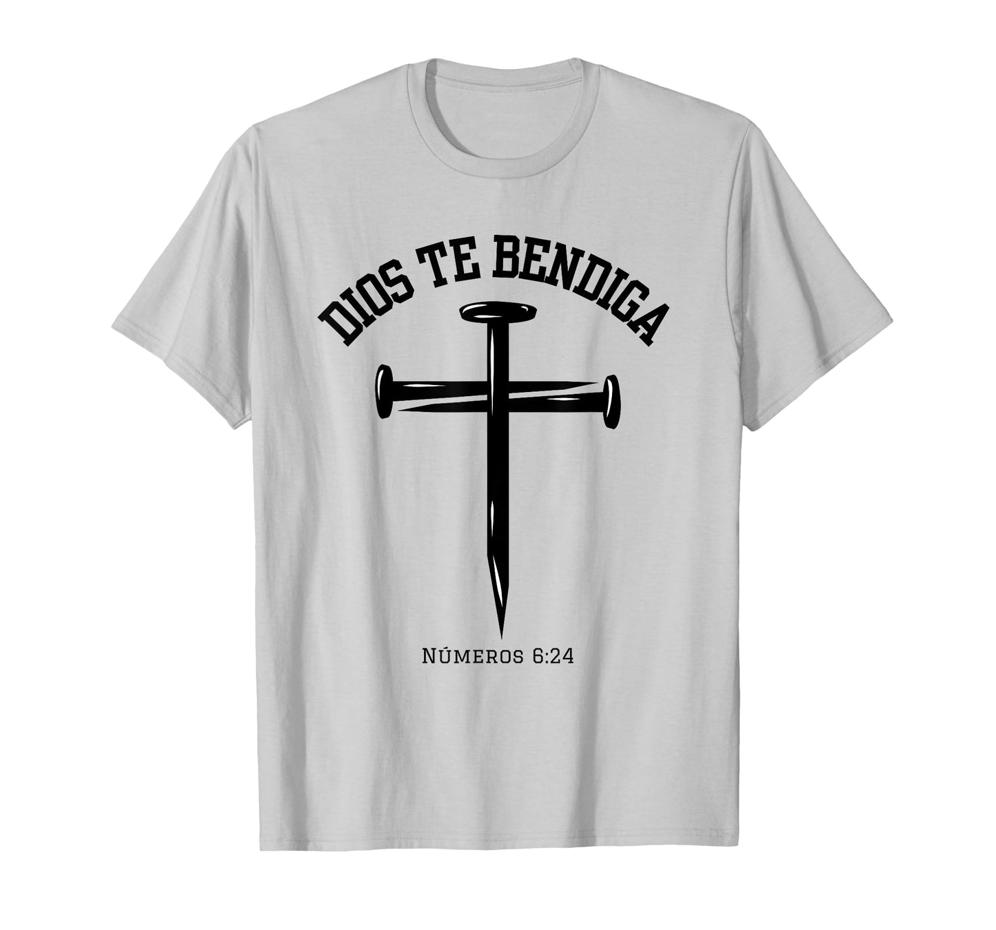 Dios te Bendiga, GOD BLESS YOU, Números 6:24, Cross T-Shirt