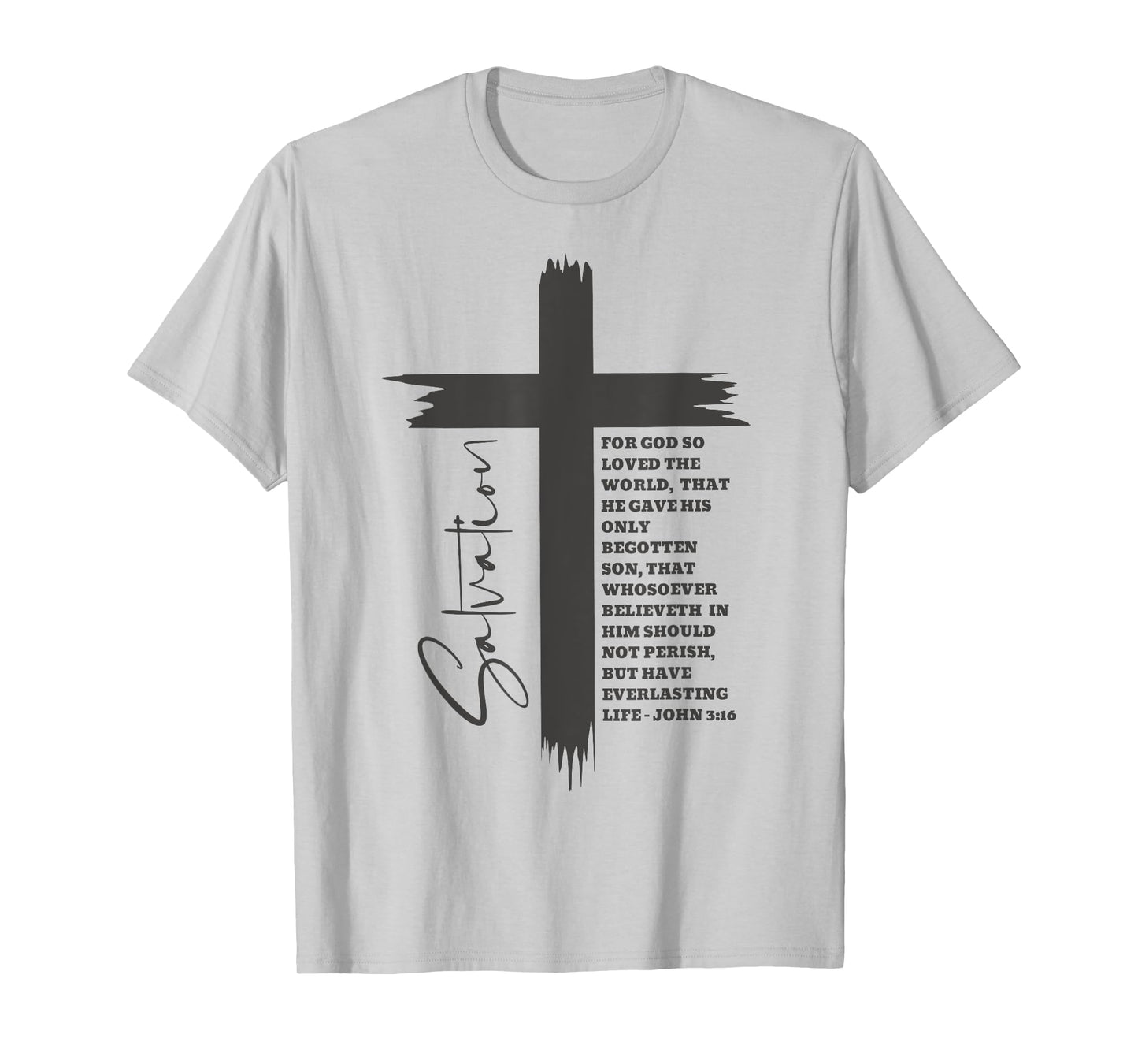 John 3:16 Christian Cross Bible T-Shirt