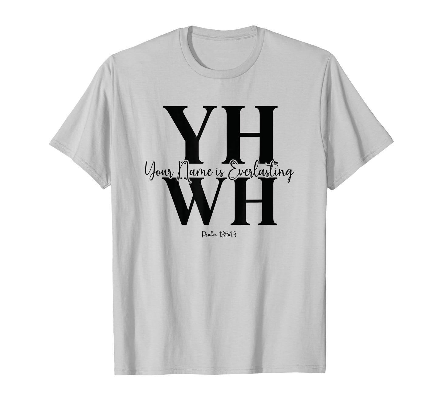 YHWH Modern Bold Christian Faith Minimalist Design T-Shirt