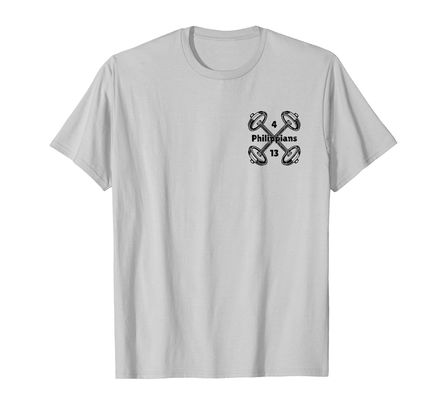 Not by My Strength But His, Christian - Font & Back T-Shirt