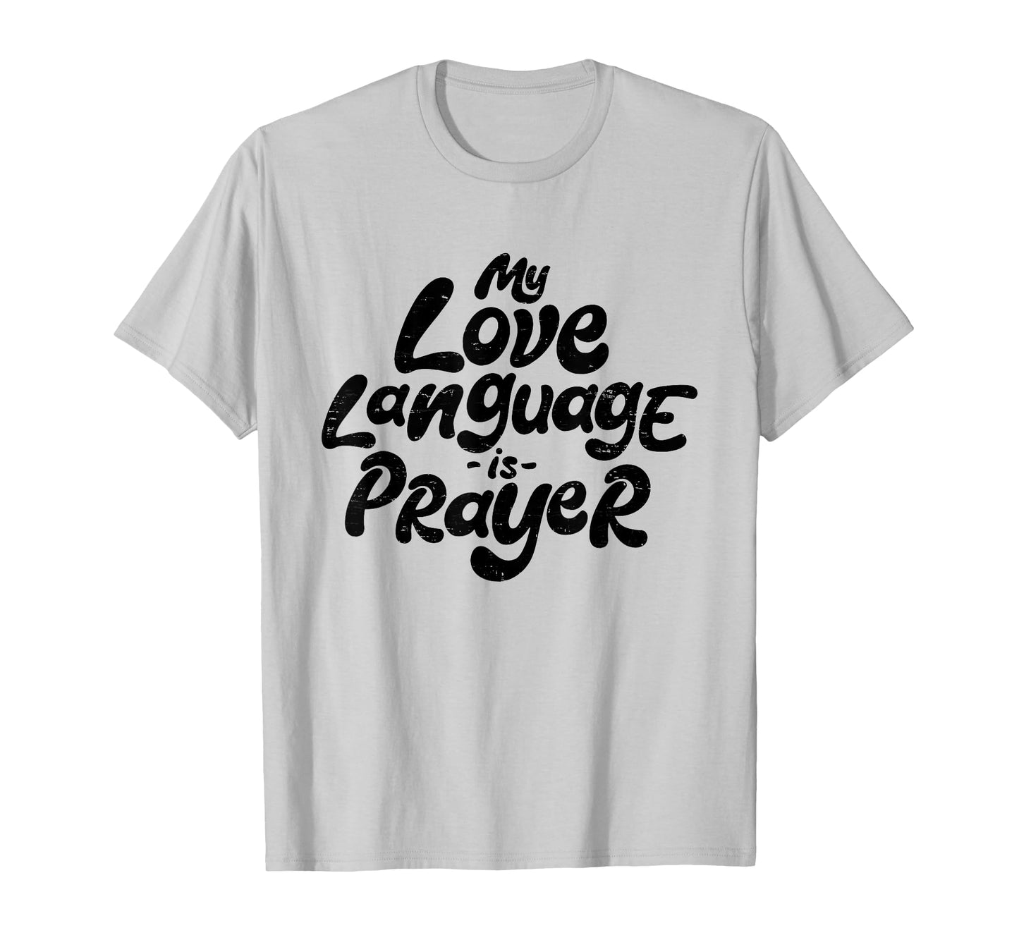 Retro My Love Language Is Prayer Jesus Christian Easter T-Shirt
