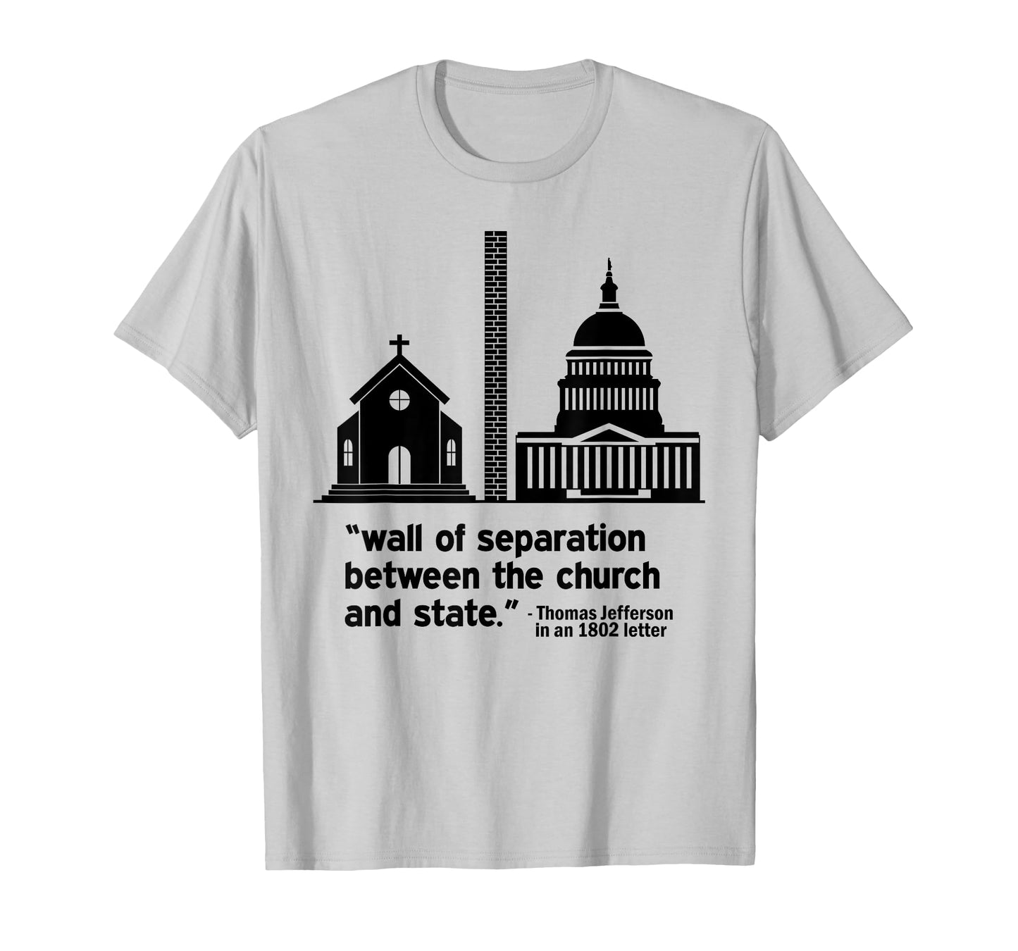 Build the Wall Separation Of Church and State America God T-Shirt
