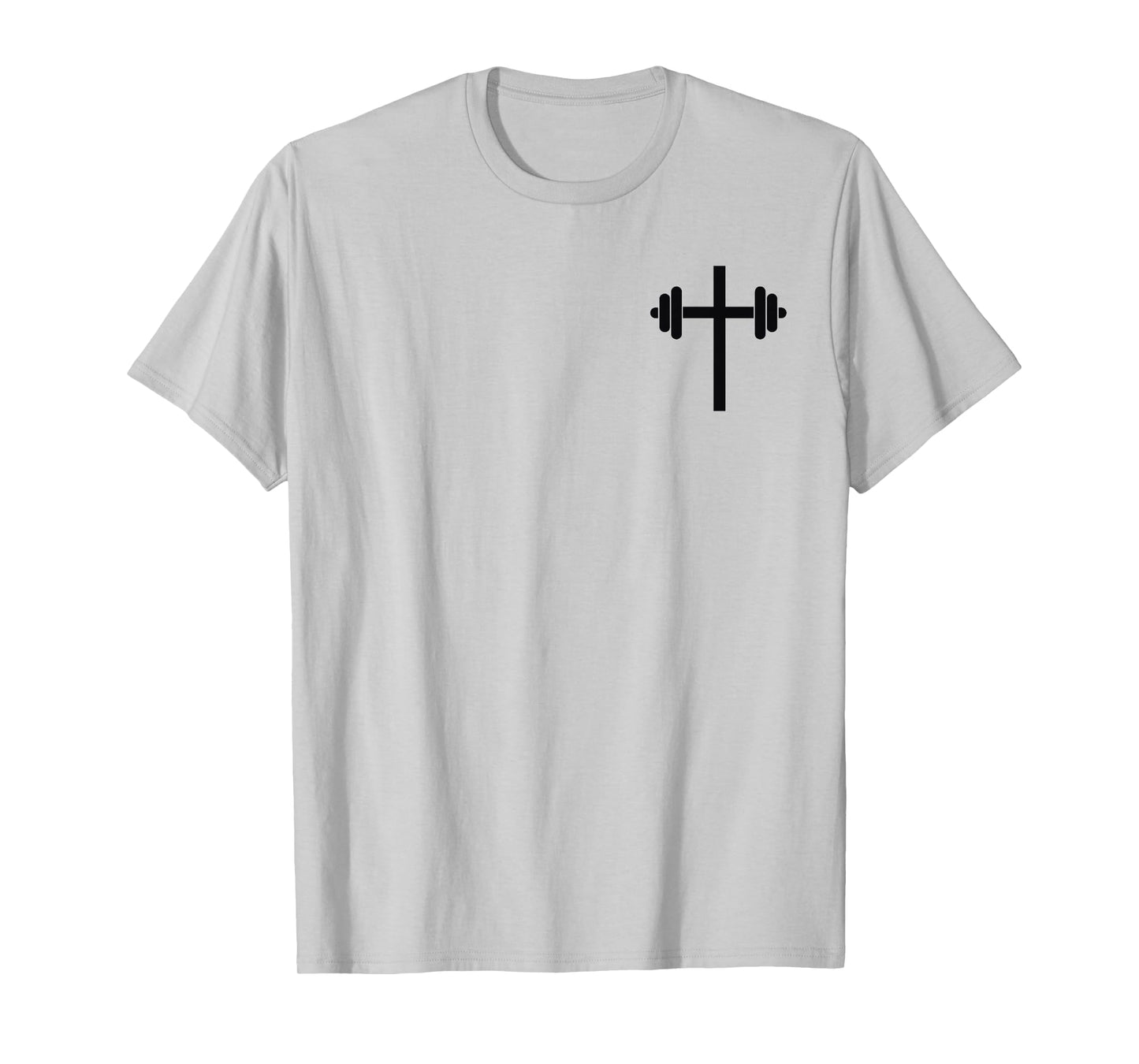 Lift Heavy Pray Hard Christian Workout Apparel 2 Sided T-Shirt