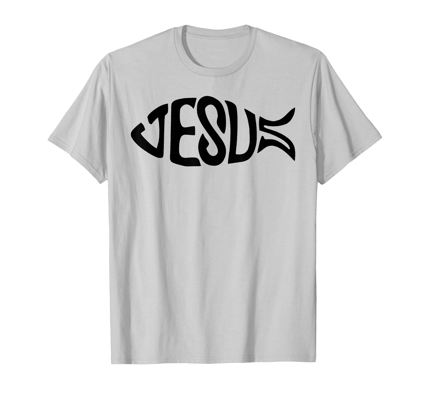 Jesus Ichthys Christian Cross God Faith Bible Religious Pray T-Shirt