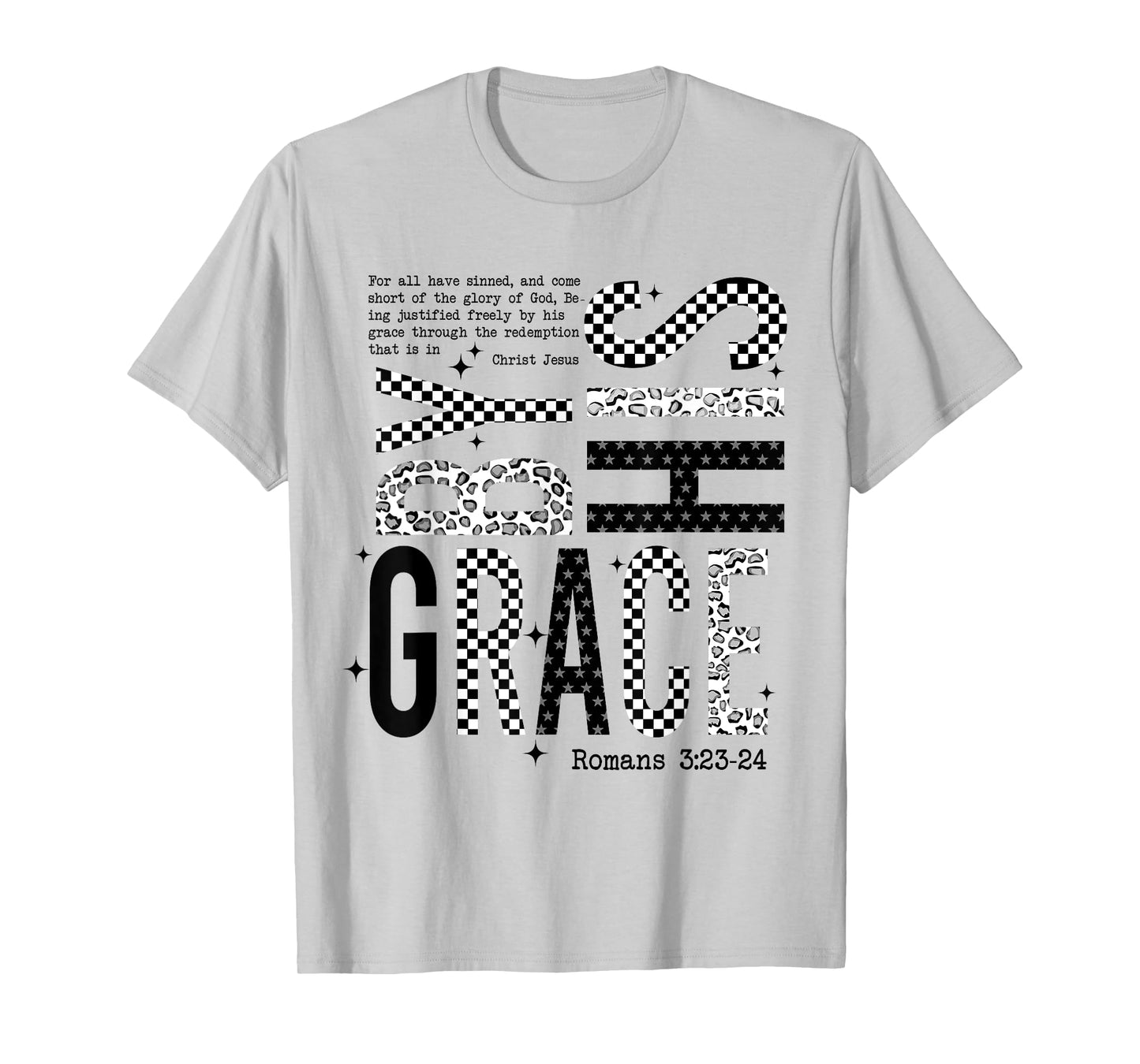 Saved by His Amazing Grace, Jesus Bible Verse Christian T-Shirt