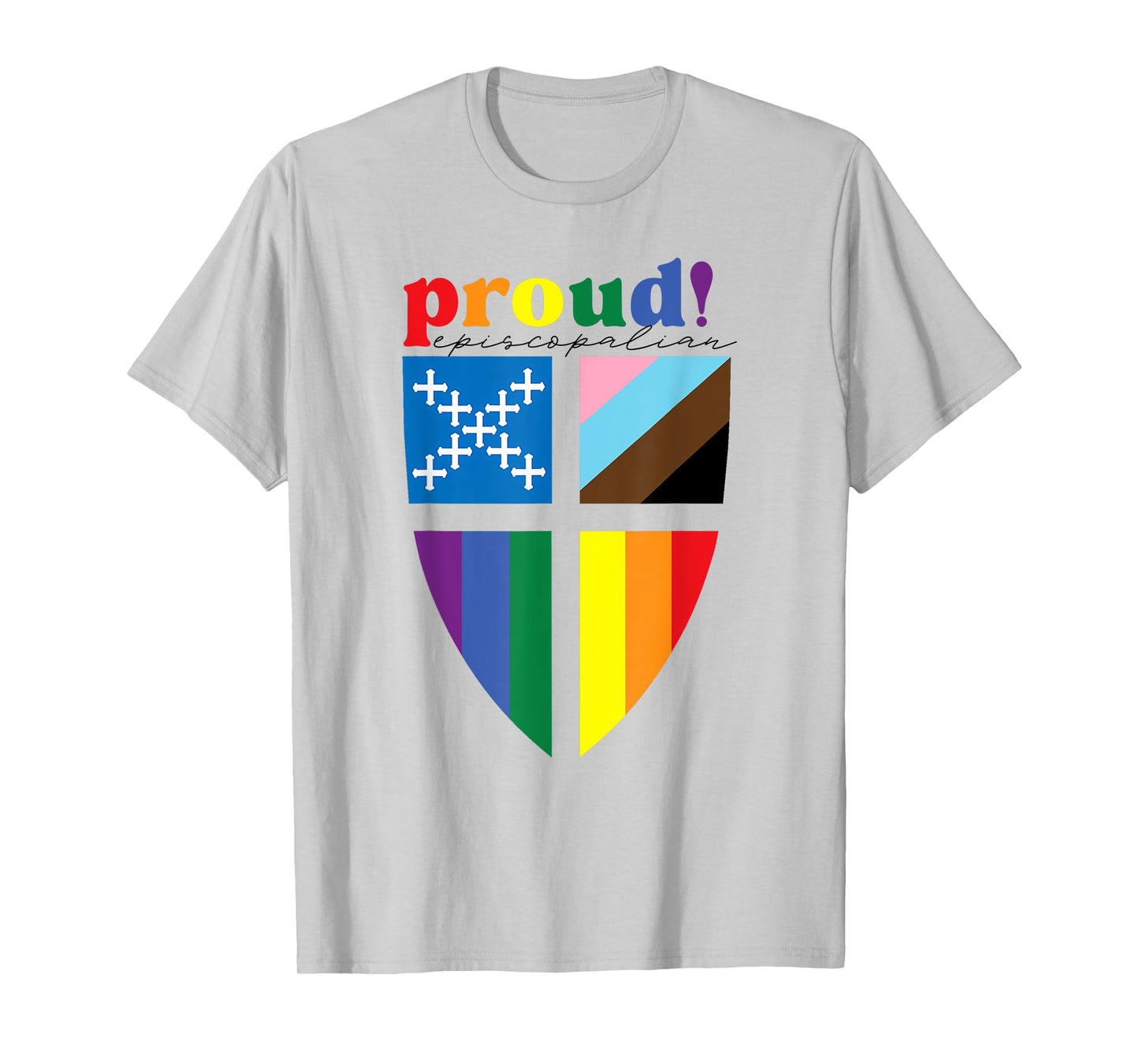 Proud Episcopalian Funny Rainbow Pride T-Shirt