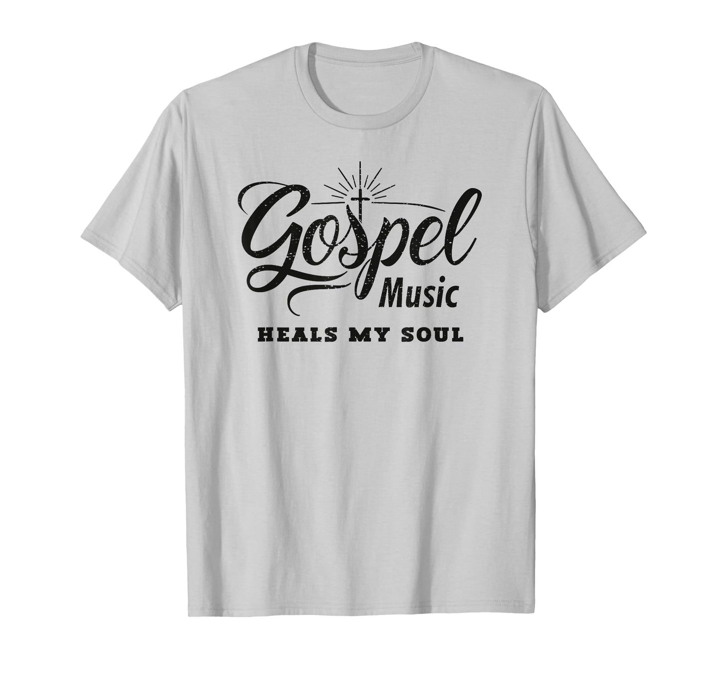 Gospel Music Heals My Soul Christian T-Shirt