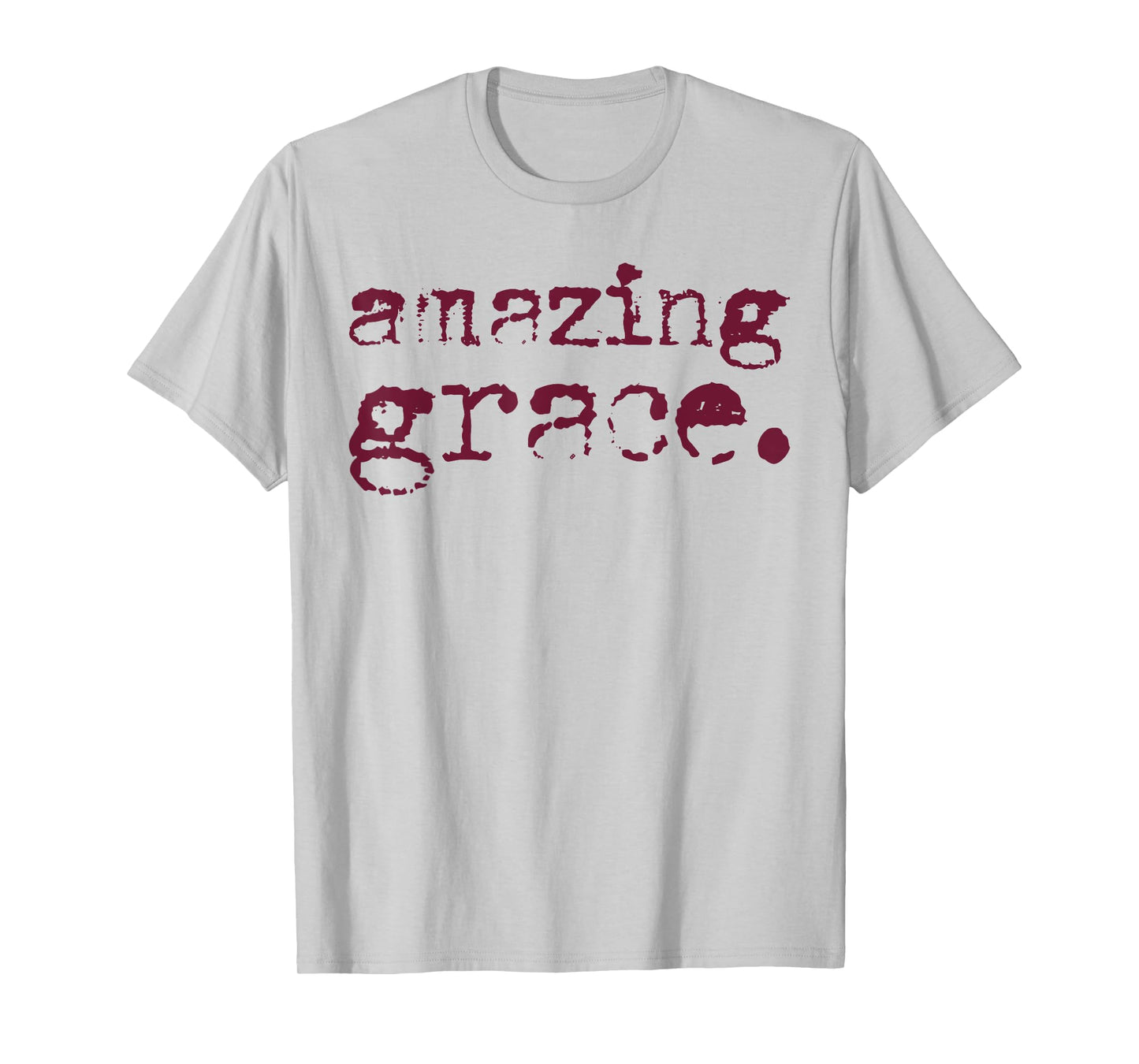 Amazing Grace Christian Quote Vintage Retro Faith Tee T-Shirt