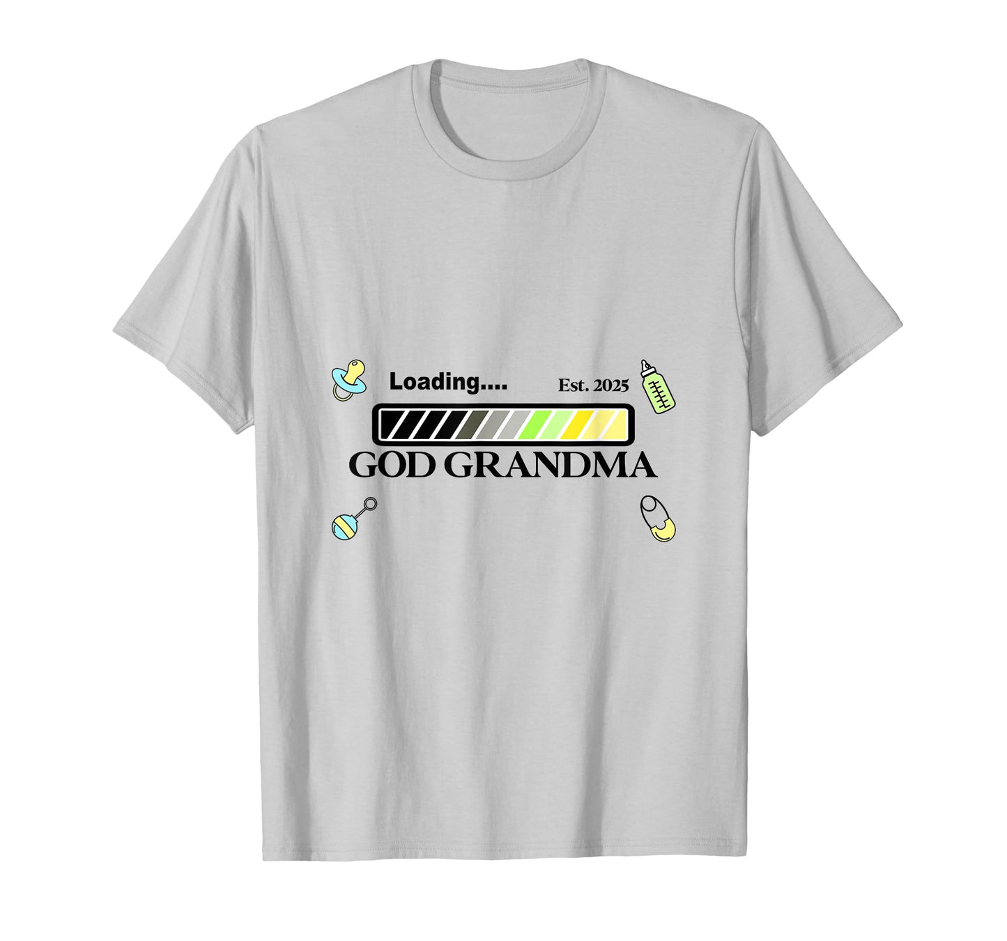 New baby shower 2025 Loading God Grandma grandmother pastel T-Shirt