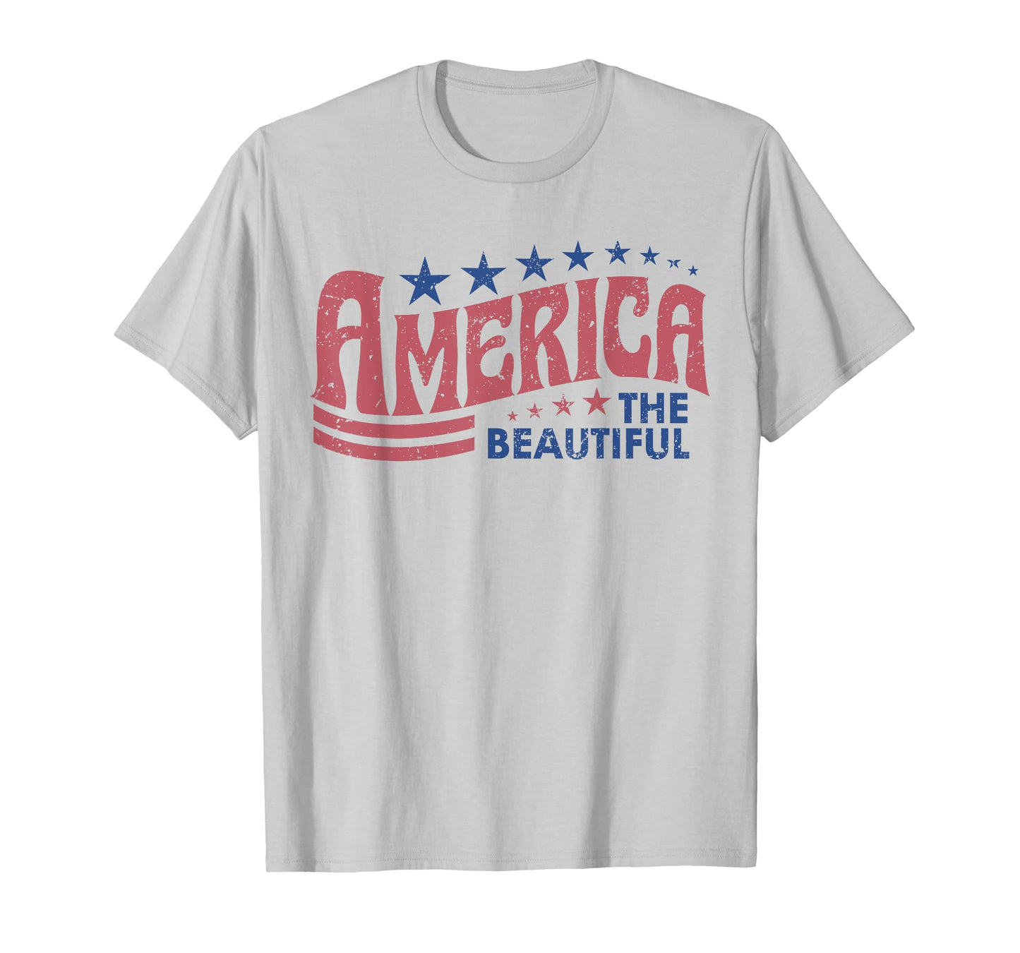 American The Beautiful She Loves Jesus And America Too July T-Shirt