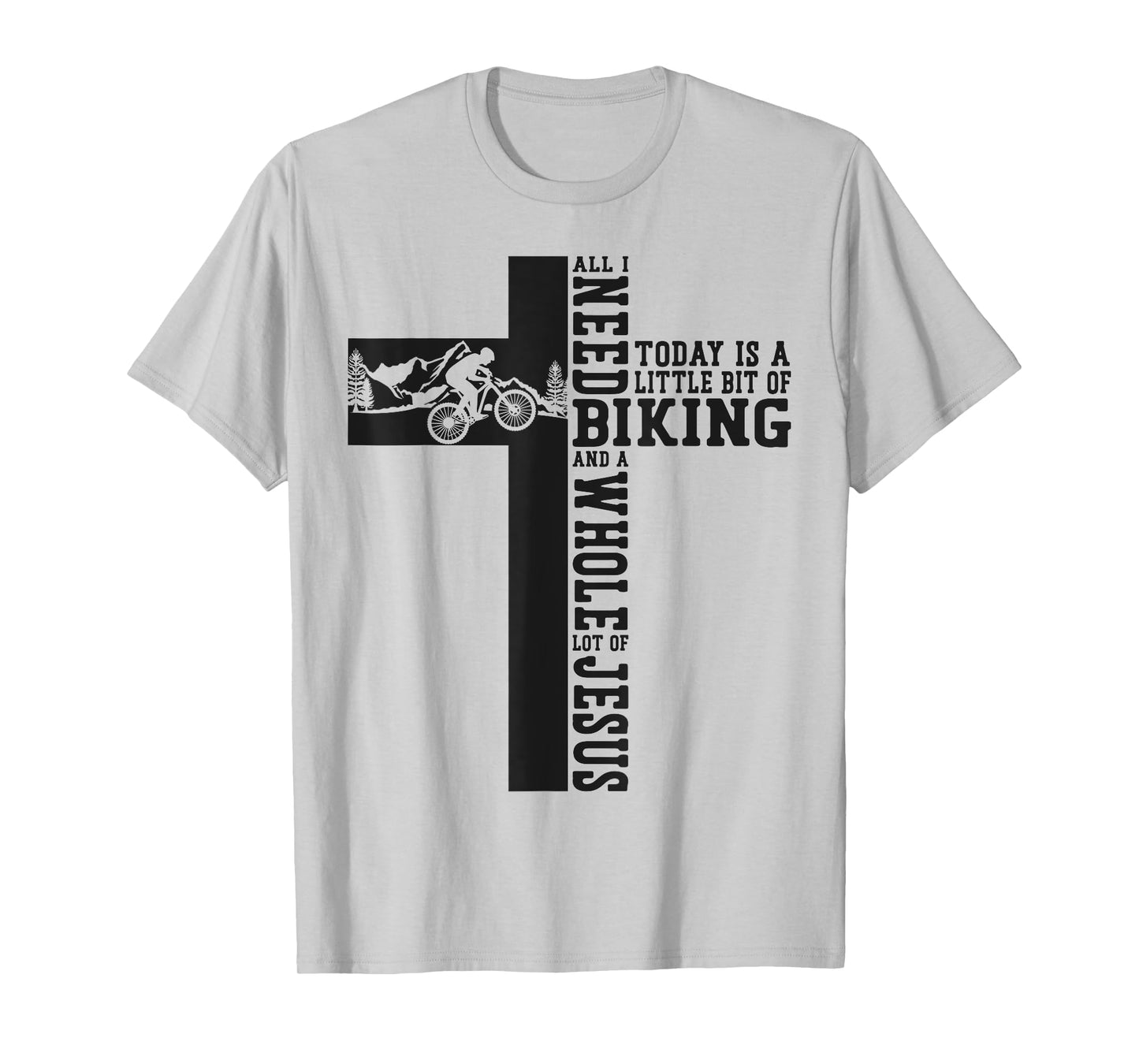 Enduro MTB Mountain Bike Riding Downhill Christian Faith T-Shirt