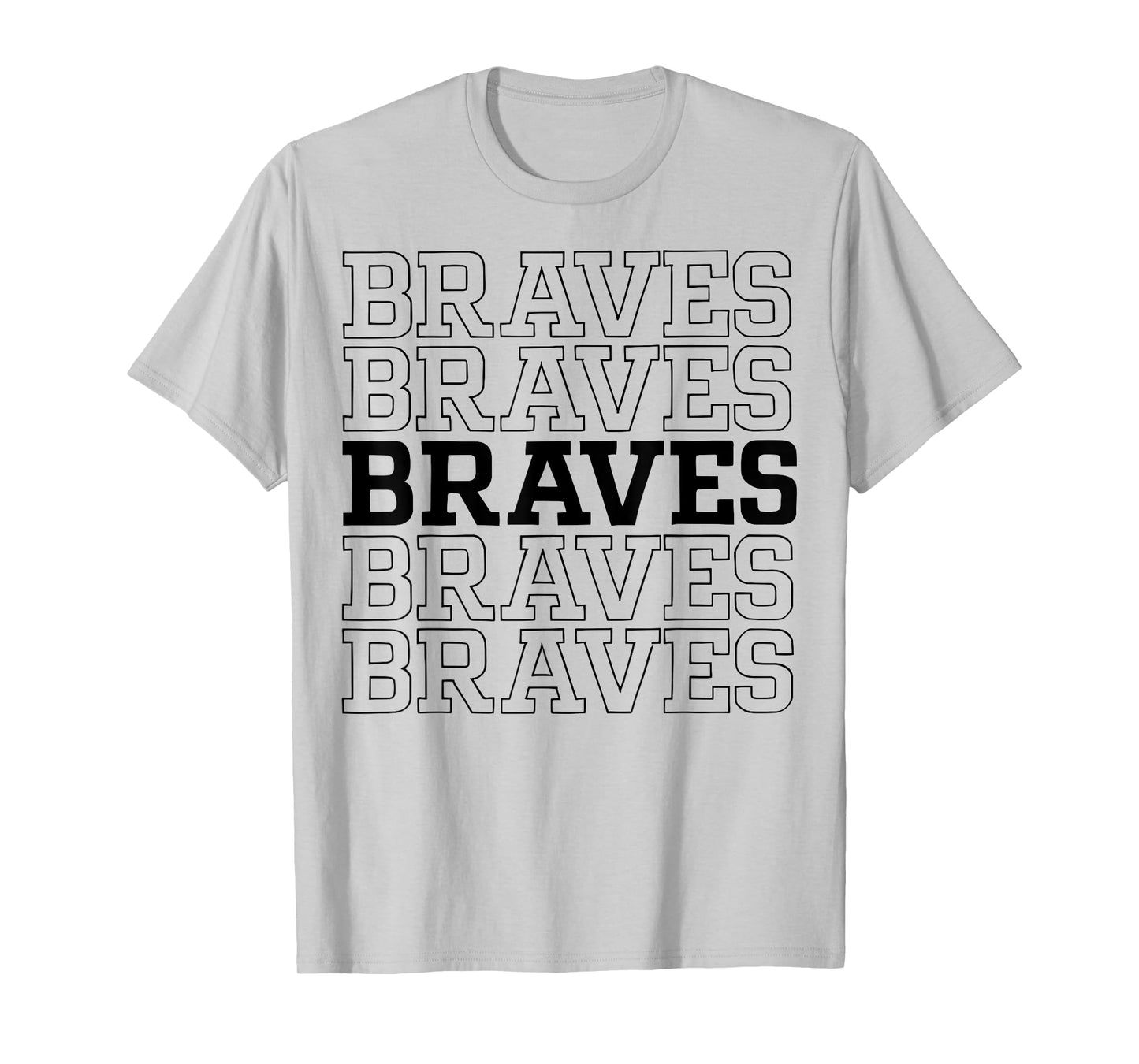 Retro Braves Graphic Distressed Style Gift For Men Women T-Shirt
