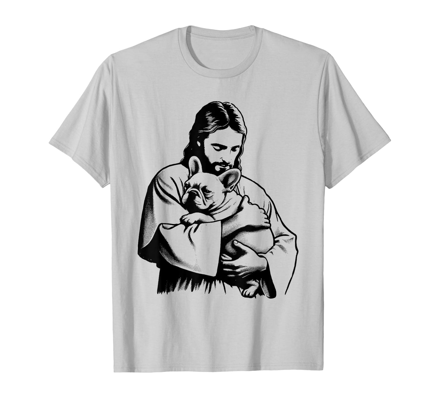 Jesus French Bulldog - Funny Christian Religious Dog Lover T-Shirt for Men Women Kids